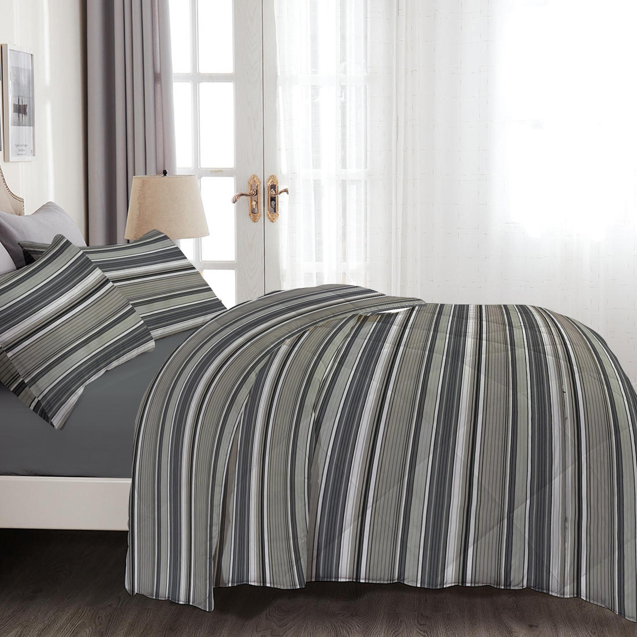 طقم غطاء لحاف سوبر كينج بطبعات 4 قطع من آلتيما  - 240x260 سم-hbxdecorandfurnishings-bedding-duvetsandpillows-image-2