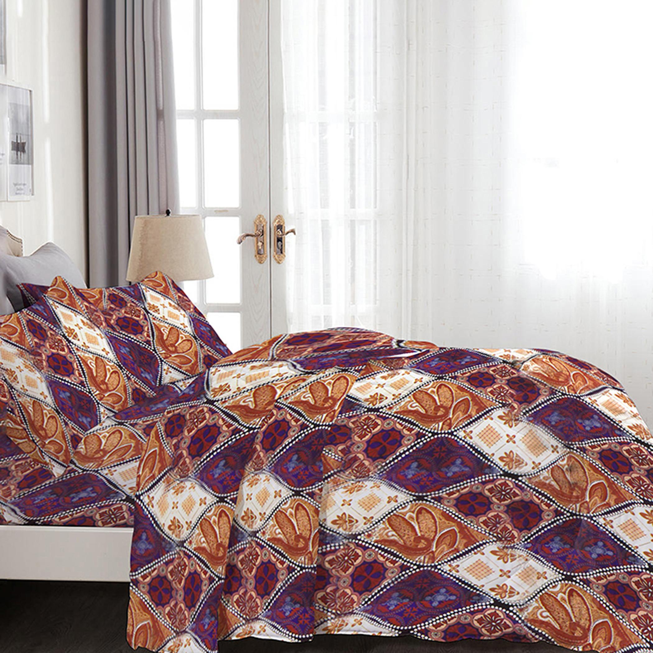 طقم غطاء لحاف سوبر كينج بطبعات 4 قطع من آلتيما  - 240x260 سم-hbxdecorandfurnishings-bedding-duvetsandpillows-image-2