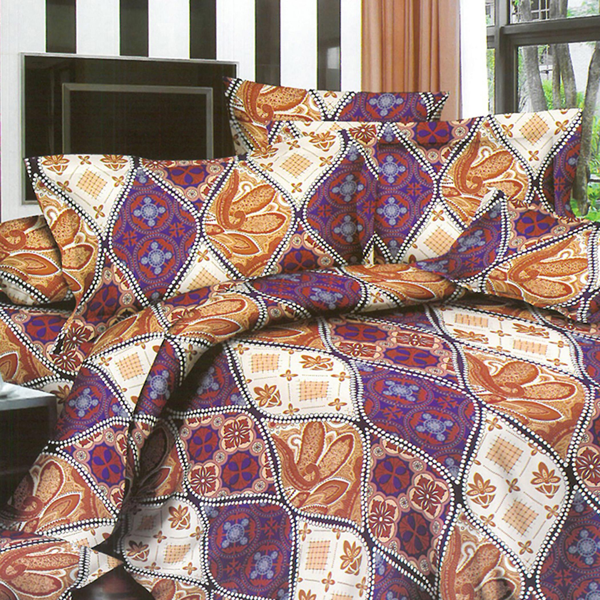 طقم غطاء لحاف سوبر كينج بطبعات 4 قطع من آلتيما  - 240x260 سم-hbxdecorandfurnishings-bedding-duvetsandpillows-image-4