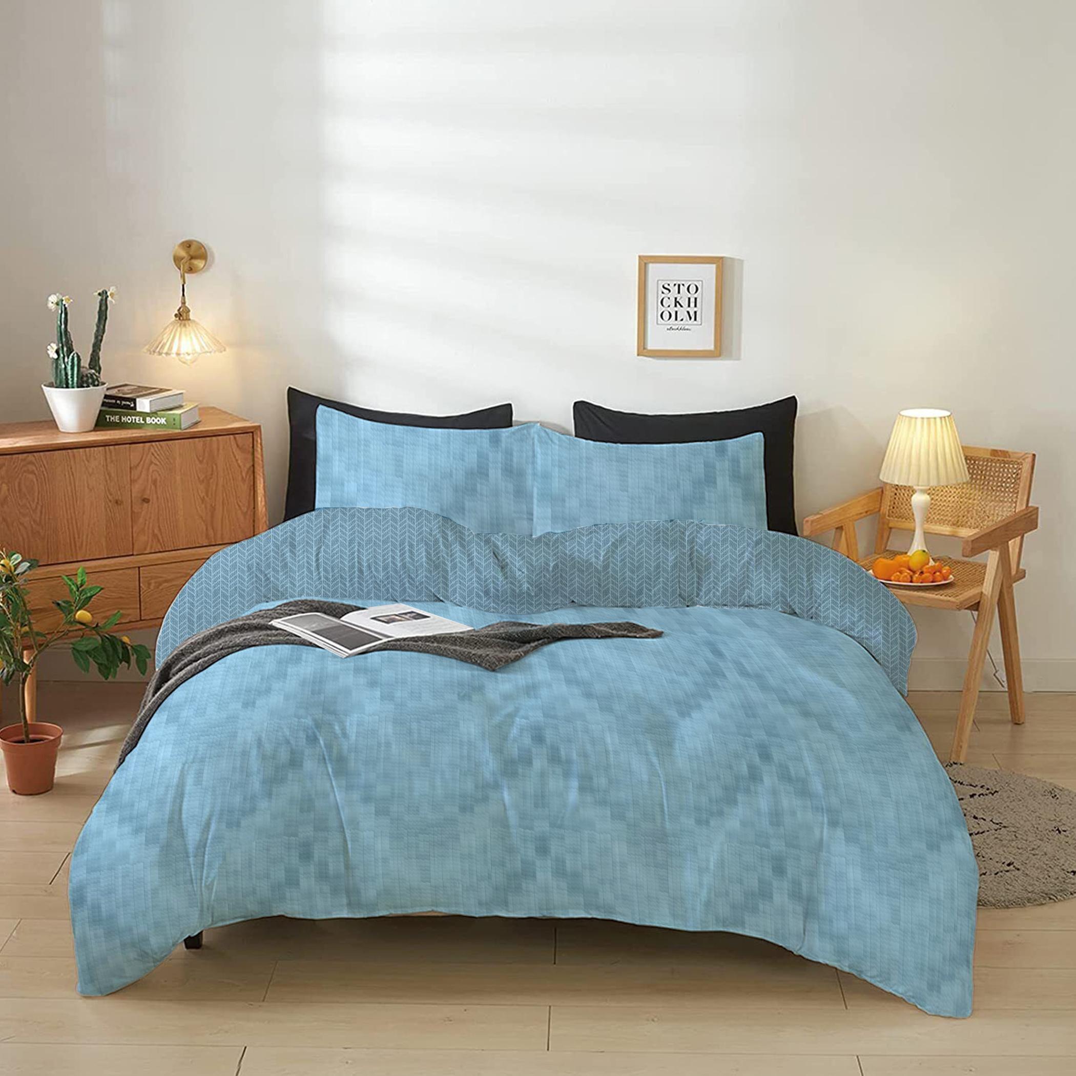 طقم غطاء لحاف سوبر كينج بطبعات 4 قطع من آلتيما  - 240x260 سم-hbxdecorandfurnishings-bedding-duvetsandpillows-image-1