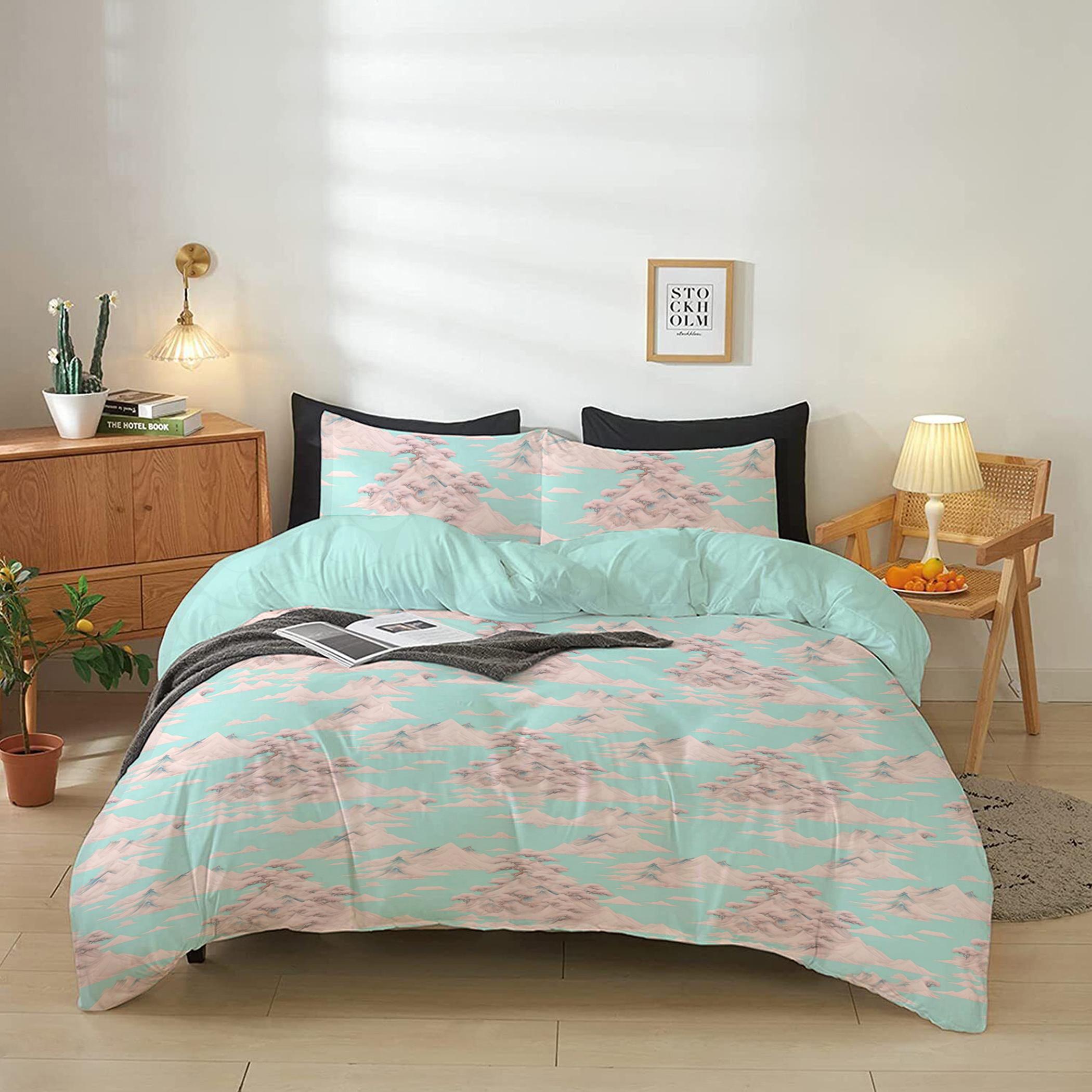 طقم غطاء لحاف سوبر كينج بطبعات 4 قطع من آلتيما  - 240x260 سم-hbxdecorandfurnishings-bedding-duvetsandpillows-image-1