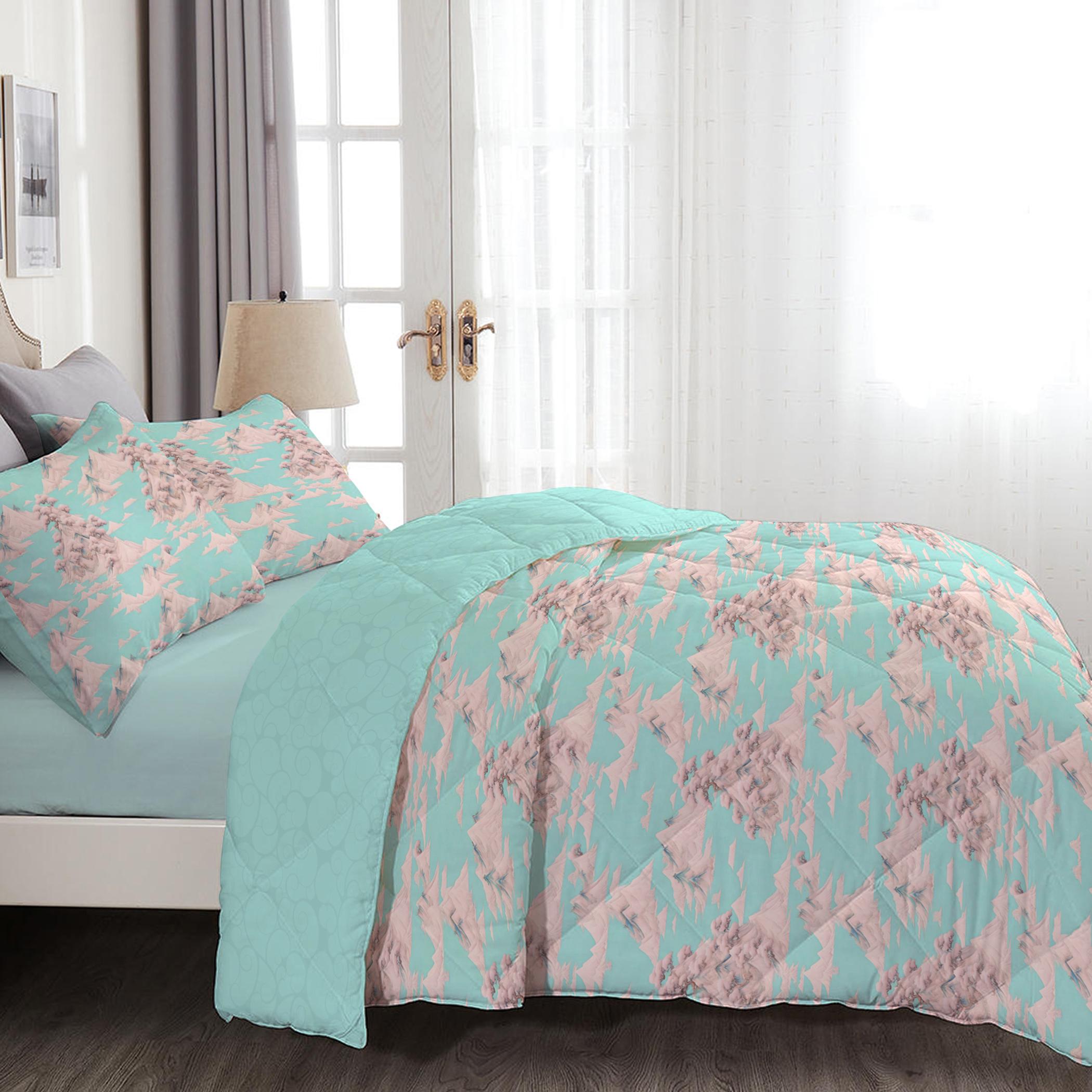 طقم غطاء لحاف سوبر كينج بطبعات 4 قطع من آلتيما  - 240x260 سم-hbxdecorandfurnishings-bedding-duvetsandpillows-image-2