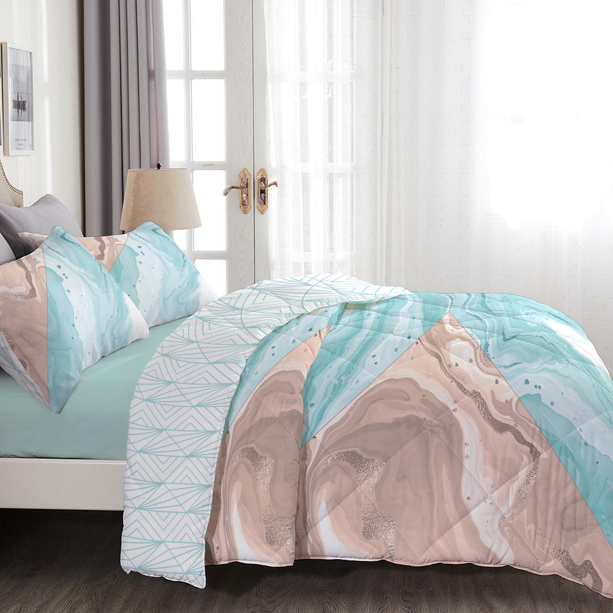 طقم غطاء لحاف سوبر كينج بطبعات 4 قطع من آلتيما  - 240x260 سم-hbxdecorandfurnishings-bedding-duvetsandpillows-image-2