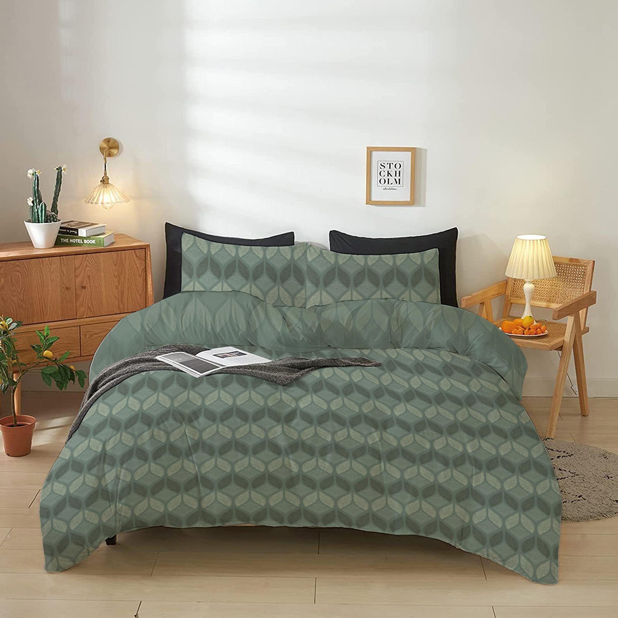 طقم غطاء لحاف سوبر كينج بطبعات 4 قطع من آلتيما  - 240x260 سم-hbxdecorandfurnishings-bedding-duvetsandpillows-image-1