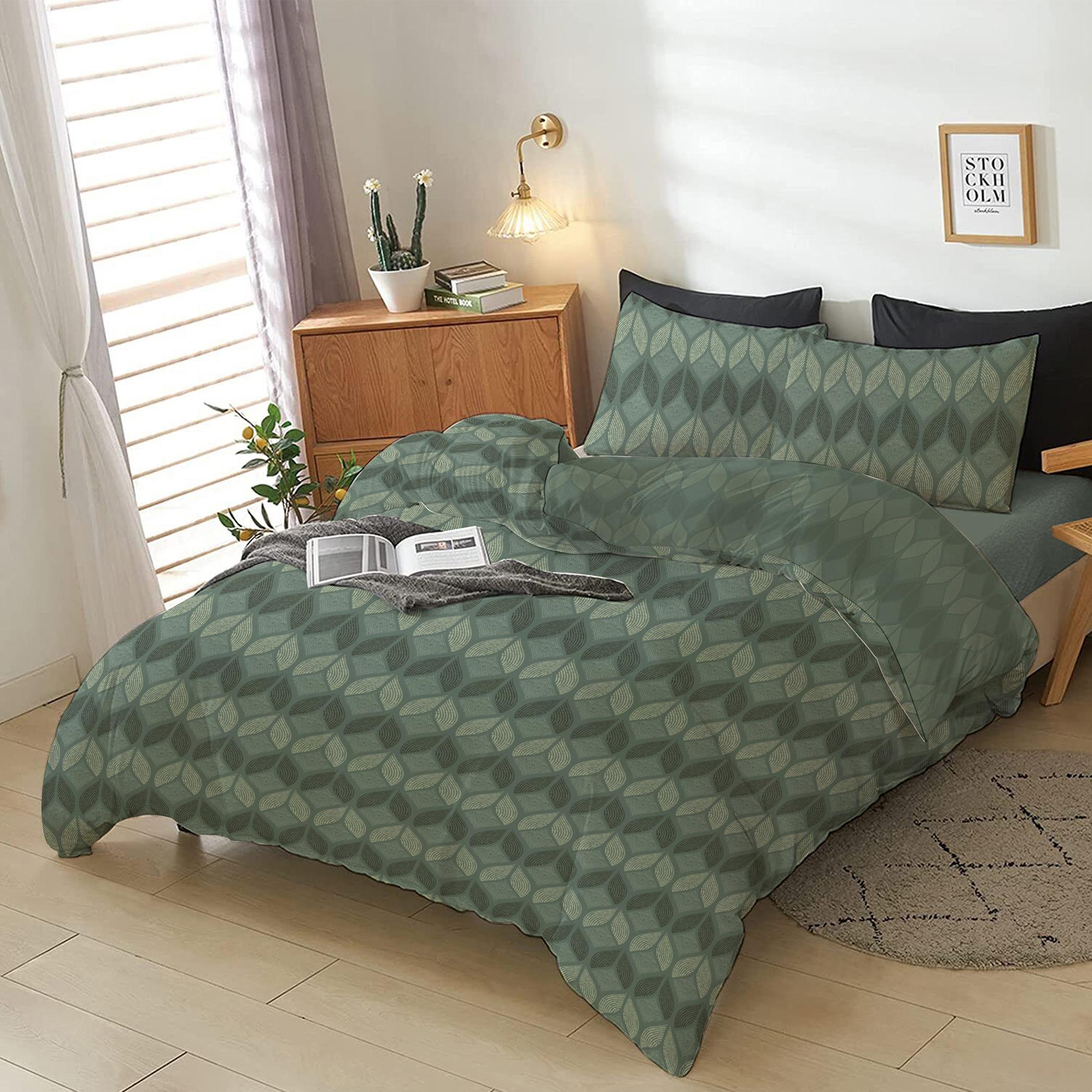طقم غطاء لحاف سوبر كينج بطبعات 4 قطع من آلتيما  - 240x260 سم-hbxdecorandfurnishings-bedding-duvetsandpillows-image-3