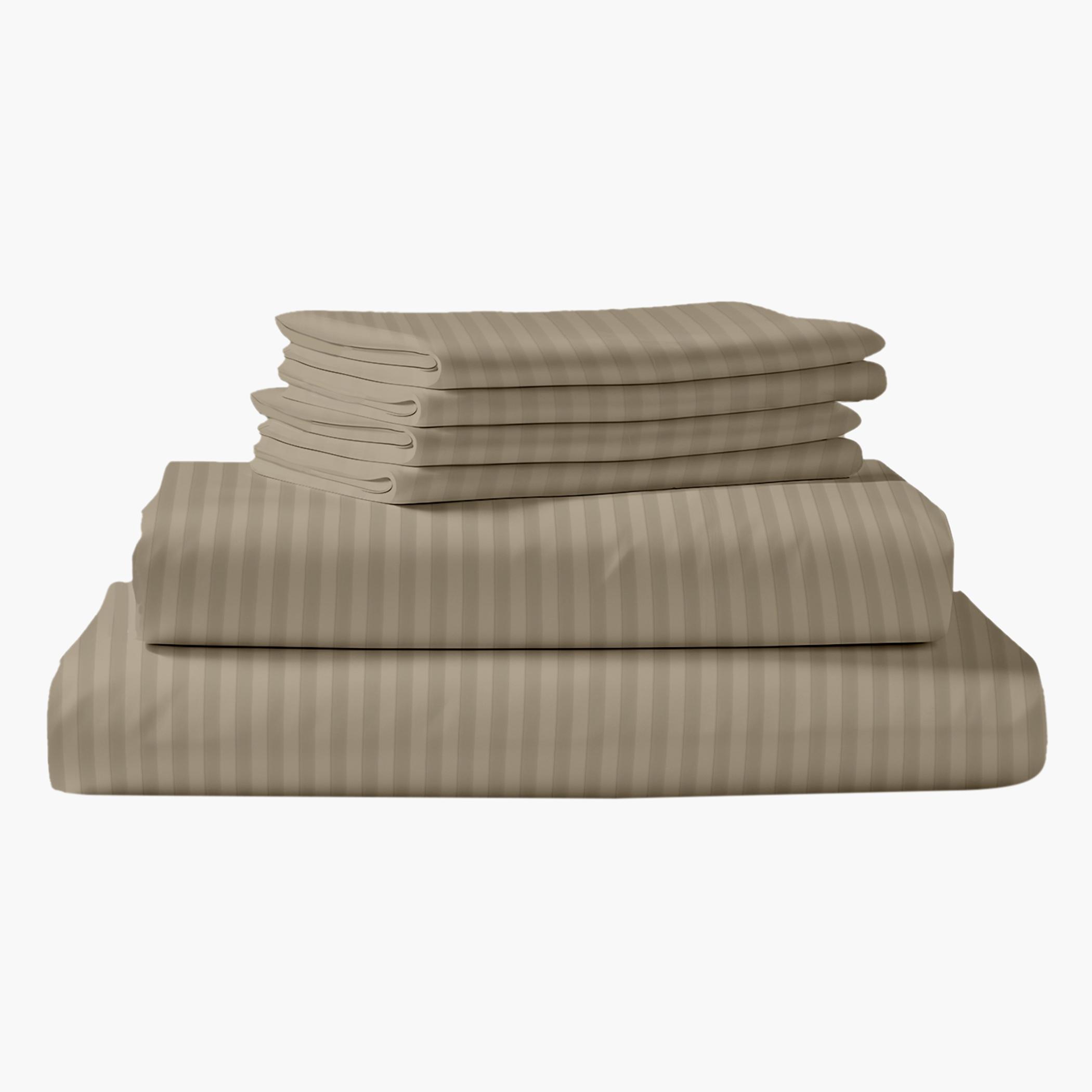 طقم غطاء لحاف كينج مخطط 6 قطع من آلتيما - 220x240 سم-hbxdecorandfurnishings-bedding-duvetsandpillows-image-2