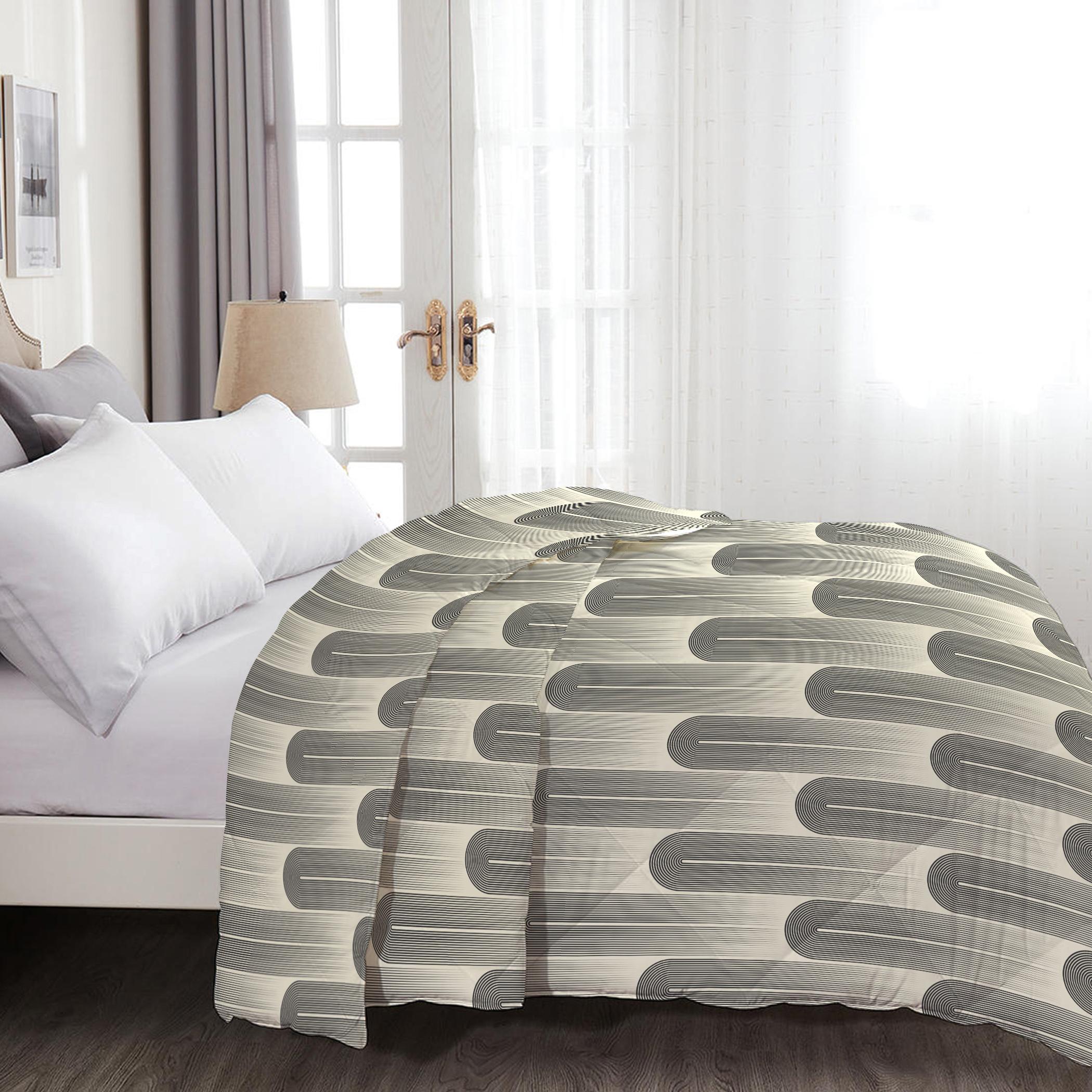 لحاف رول كينج بطبعات من آلتيما  - 220x240 سم-hbxbedroom-bedding-comfortersets-image-1
