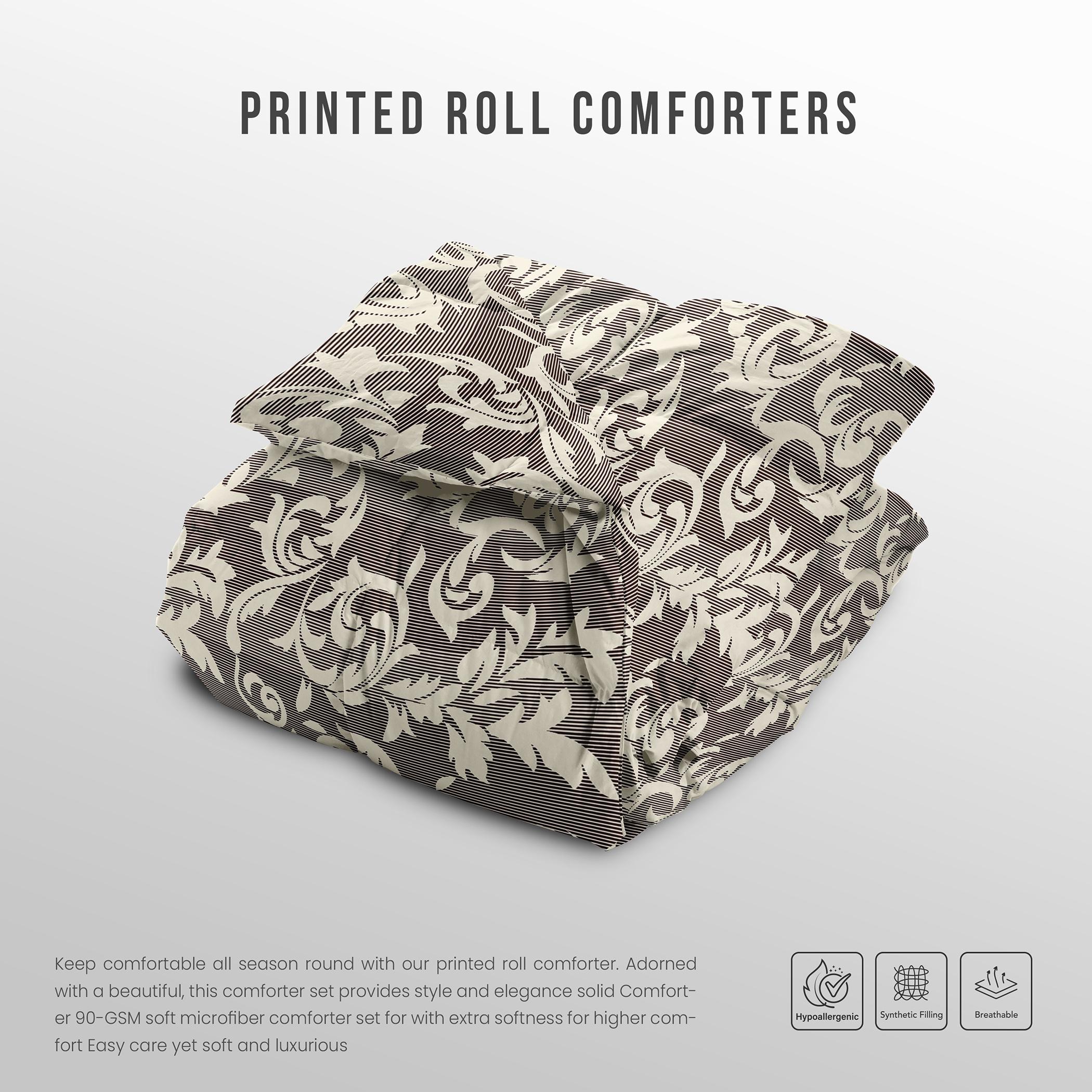 لحاف كينج رول بطبعات من آلتيما  - 220x240 سم-hbxbedroom-bedding-comfortersets-image-3