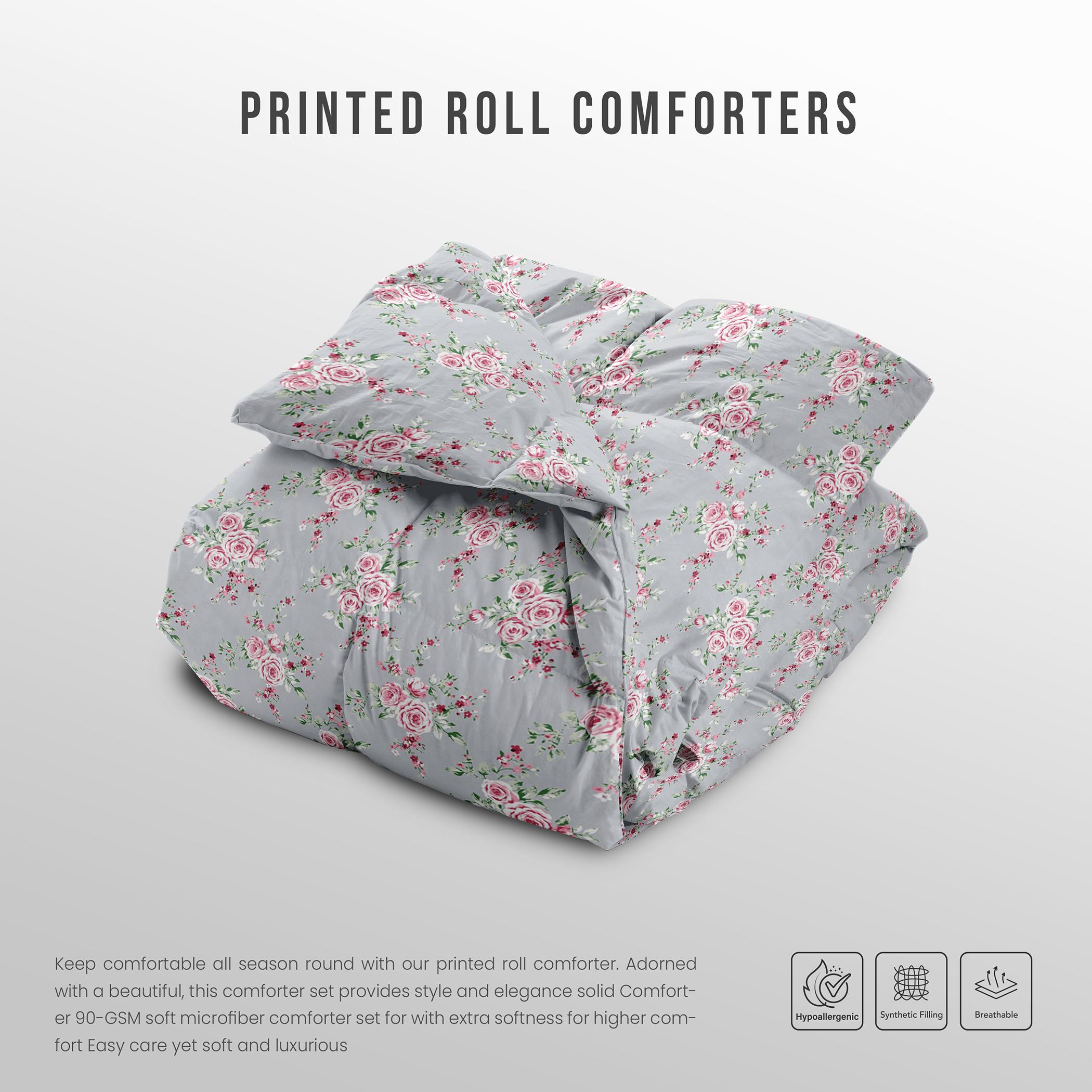 لحاف رول كينج بطبعات من آلتيما  - 220x240 سم-hbxbedroom-bedding-comfortersets-image-3