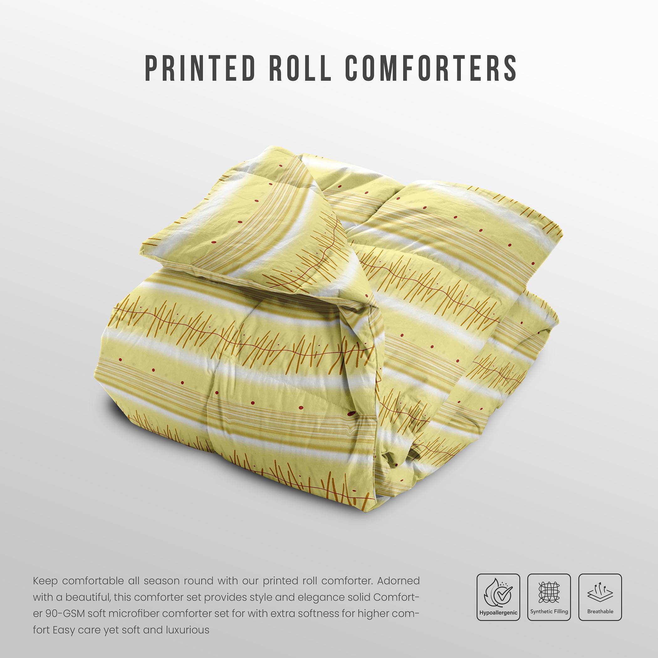 لحاف كينج رول بطبعات من آلتيما  - 220x240 سم-hbxbedroom-bedding-comfortersets-image-3