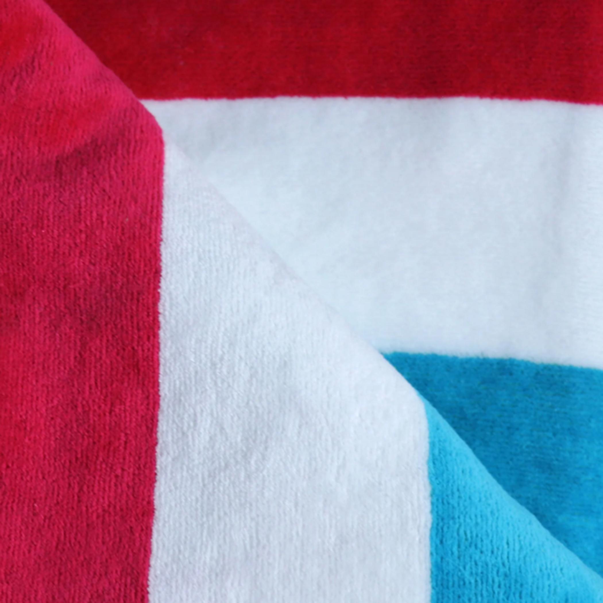 Ultima Cotton Multistripe Reversible Wave Pool Towel - 90x180 cm-hbxbathroom-bathroomtextiles-image-3