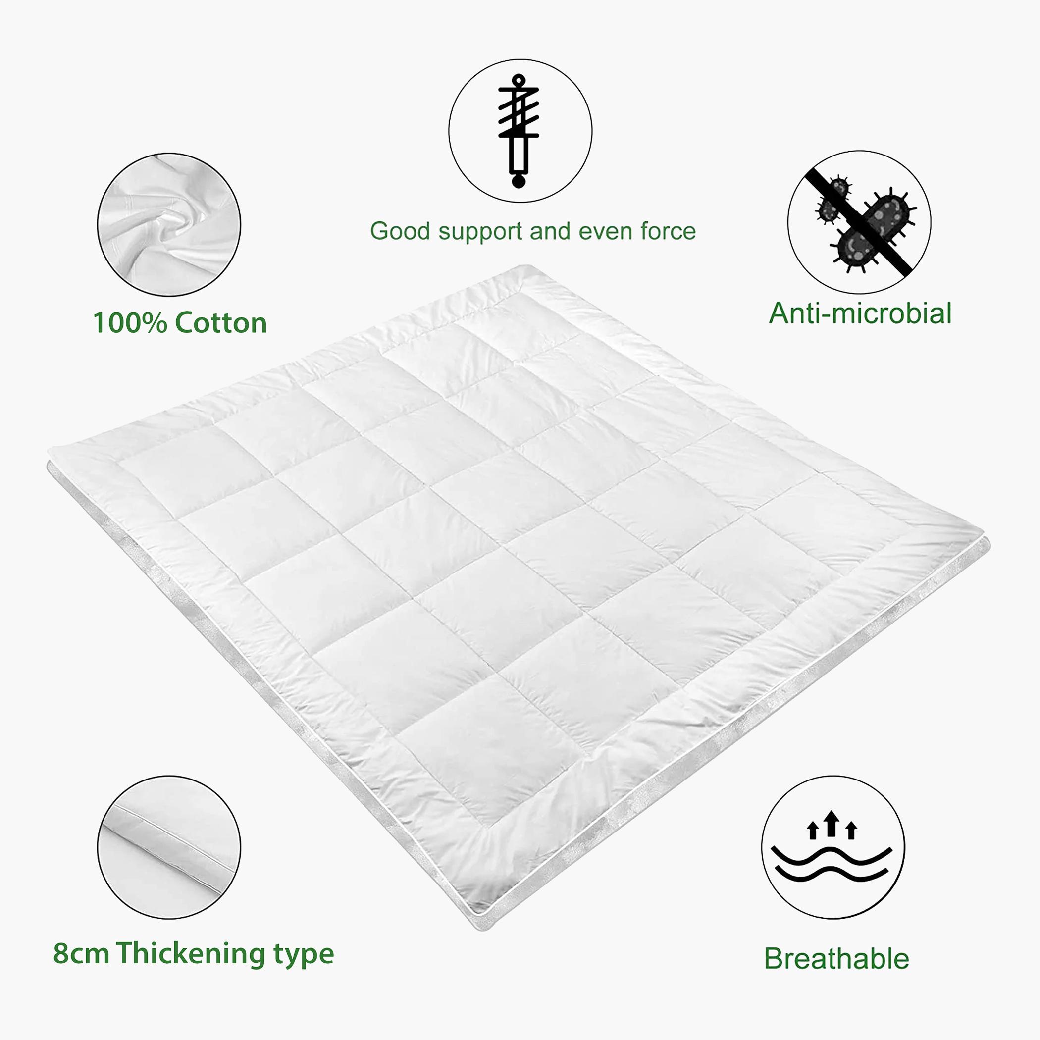 لبادة مرتبة كينج سوبر سوفت من آلتيما  كينج - 180x200+10 سم-hbxbedroom-bedding-protectorsandtoppers-image-4