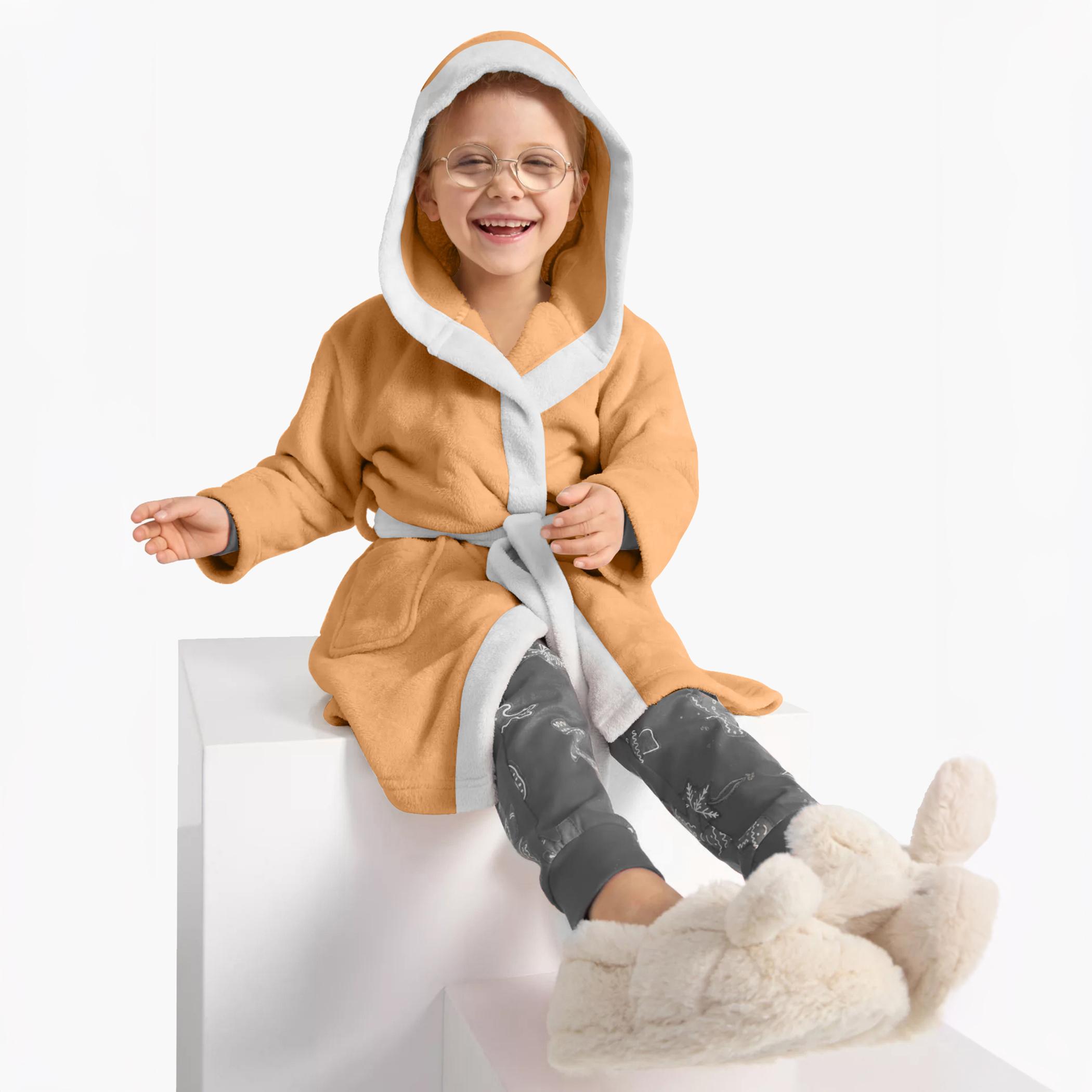 روب حمام بتطريز دب للأطفال بقبّعة وحزام ربط من آلتيما  - 4-6 سنوات-hbxhomeware-kidsessentials-kidsbathrobes-image-2