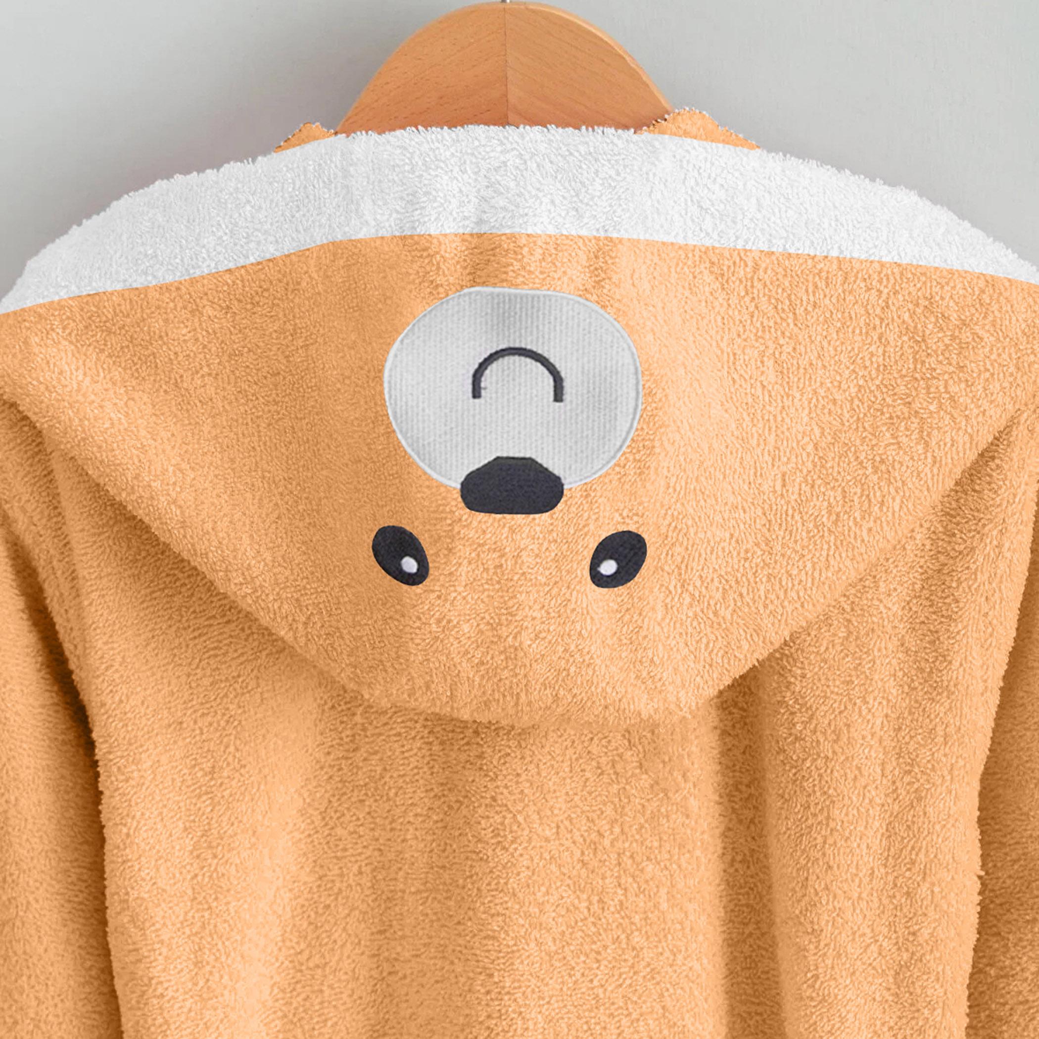 روب حمام بتطريز دب للأطفال بقبّعة وحزام ربط من آلتيما  - 4-6 سنوات-hbxhomeware-kidsessentials-kidsbathrobes-image-5