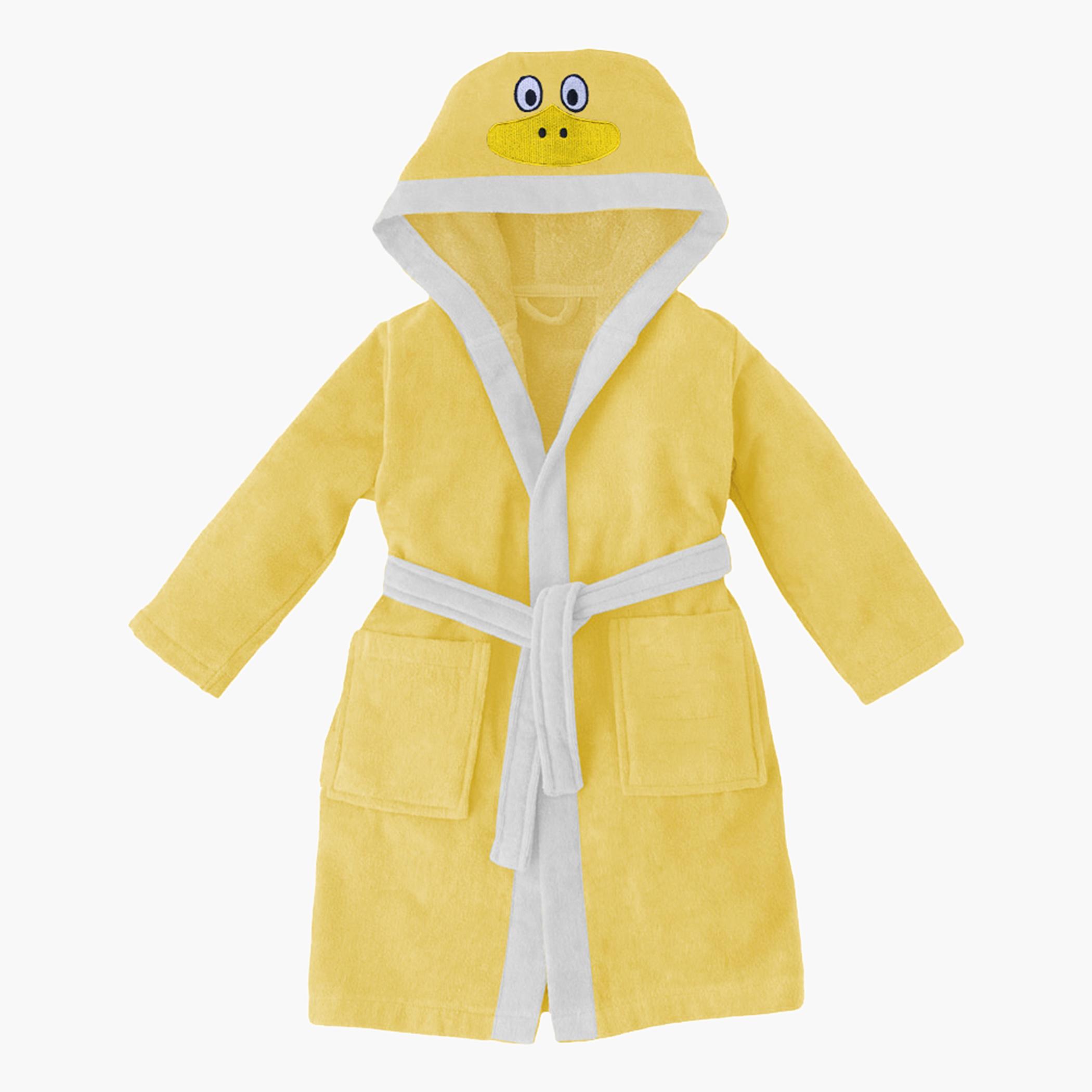 روب استحمام للأطفال بقبّعة وحزام ربط وتطريز بطة من آلتيما  - 4-6 سنوات-hbxhomeware-kidsessentials-kidsbathrobes-image-2