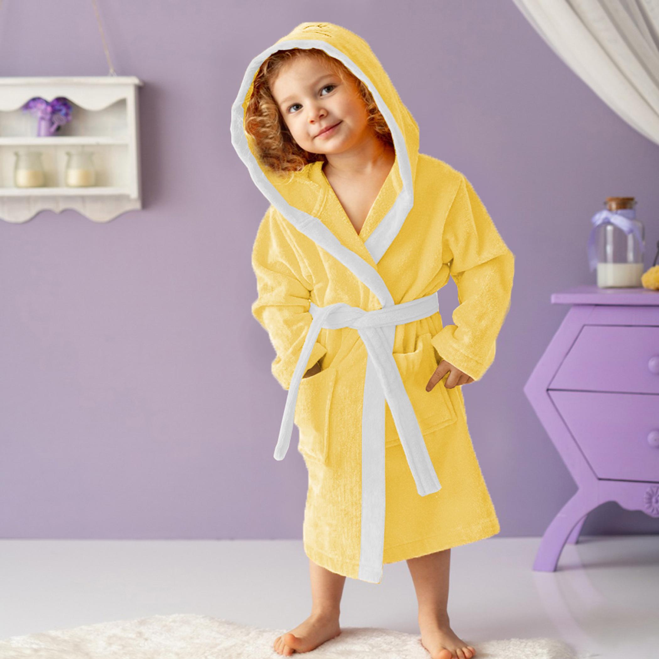 روب استحمام للأطفال بقبّعة وحزام ربط وتطريز بطة من آلتيما  - 4-6 سنوات-hbxhomeware-kidsessentials-kidsbathrobes-image-3