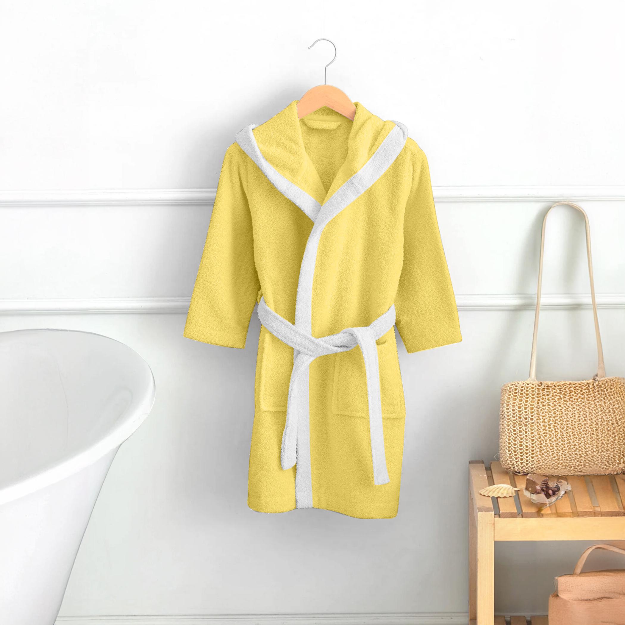 روب استحمام للأطفال بقبّعة وحزام ربط وتطريز بطة من آلتيما  - 6-8 سنوات-hbxhomeware-kidsessentials-kidsbathrobes-image-1