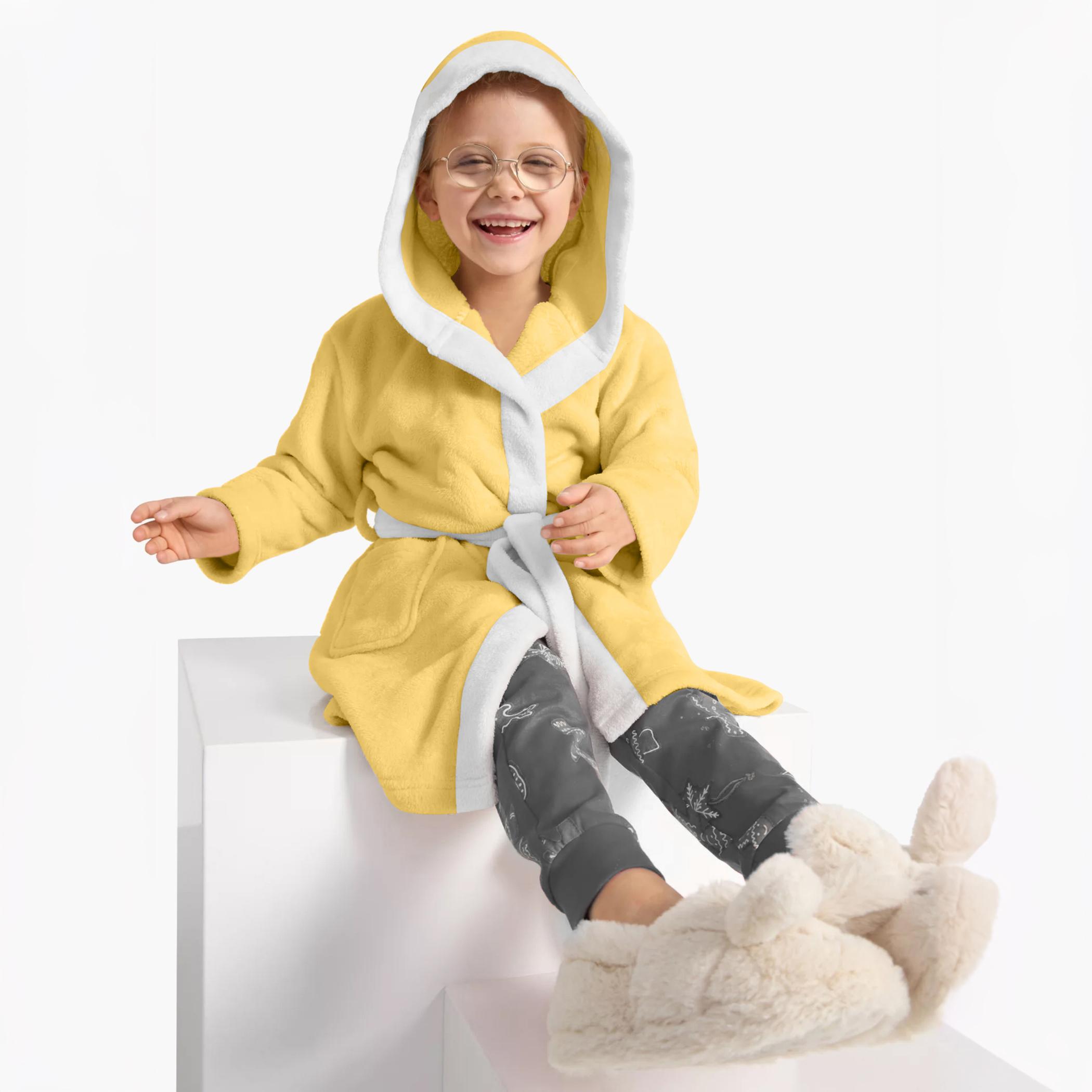 روب استحمام للأطفال بقبّعة وحزام ربط وتطريز بطة من آلتيما  - 6-8 سنوات-hbxhomeware-kidsessentials-kidsbathrobes-image-2