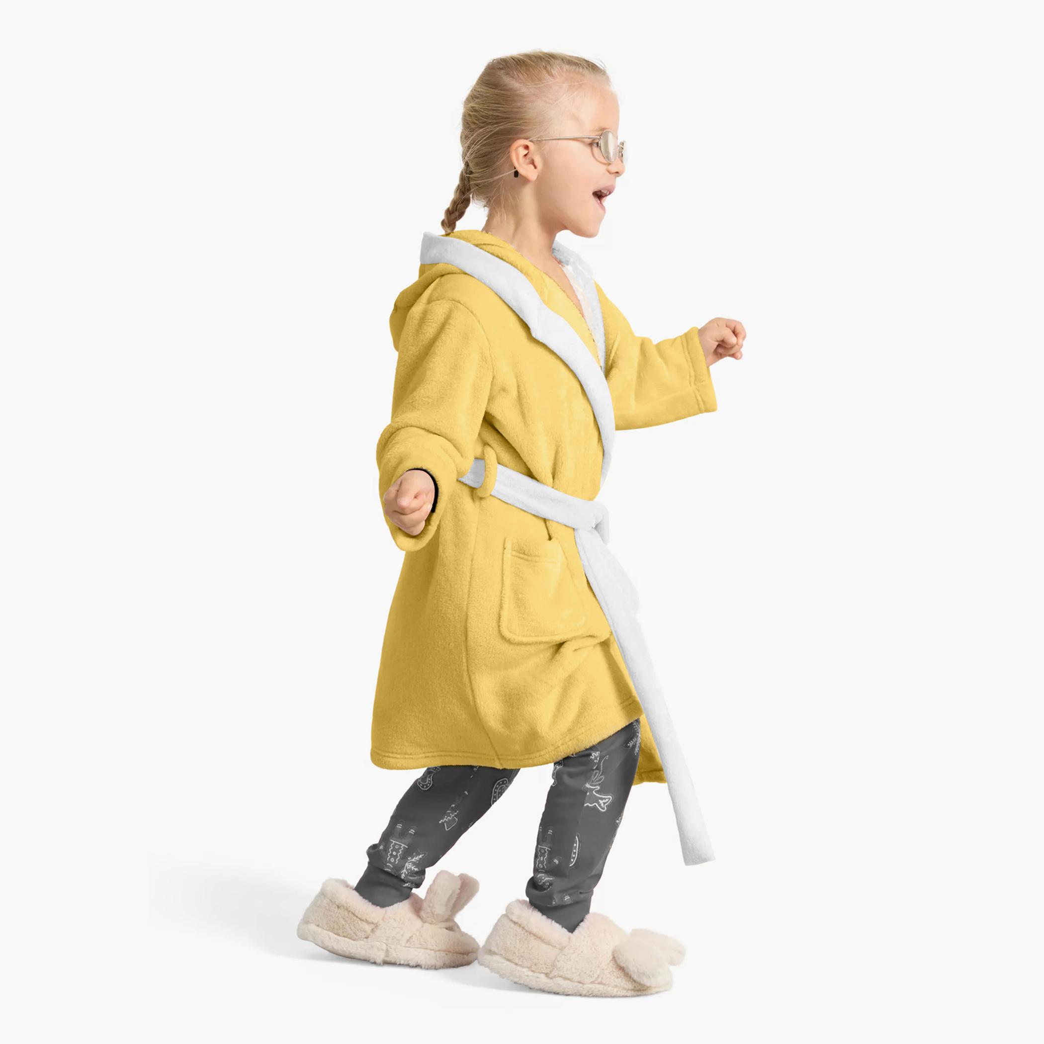 روب استحمام للأطفال بقبّعة وحزام ربط وتطريز بطة من آلتيما  - 6-8 سنوات-hbxhomeware-kidsessentials-kidsbathrobes-image-3