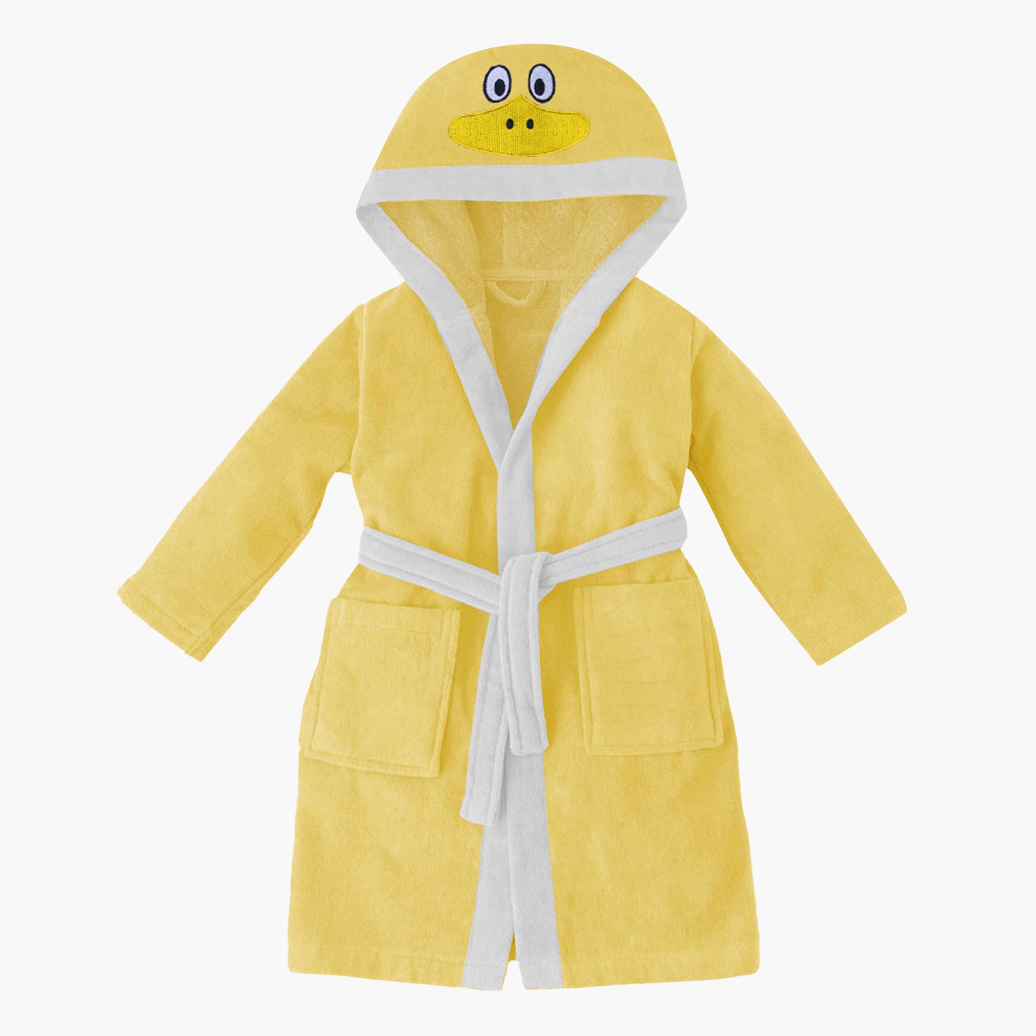 روب استحمام للأطفال بقبّعة وحزام ربط وتطريز بطة من آلتيما  - 8-10 سنوات-hbxhomeware-kidsessentials-kidsbathrobes-image-2