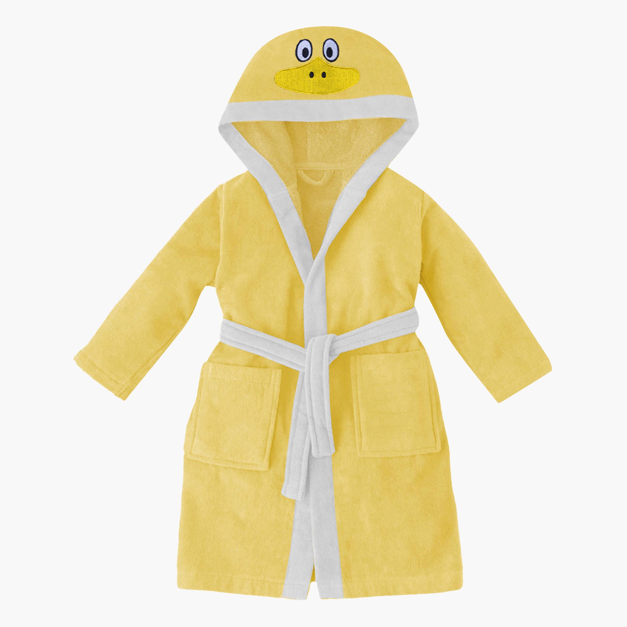 روب استحمام للأطفال بقبّعة وحزام ربط وتطريز بطة من آلتيما  - 10-12 سنوات-hbxhomeware-kidsessentials-kidsbathrobes-image-3