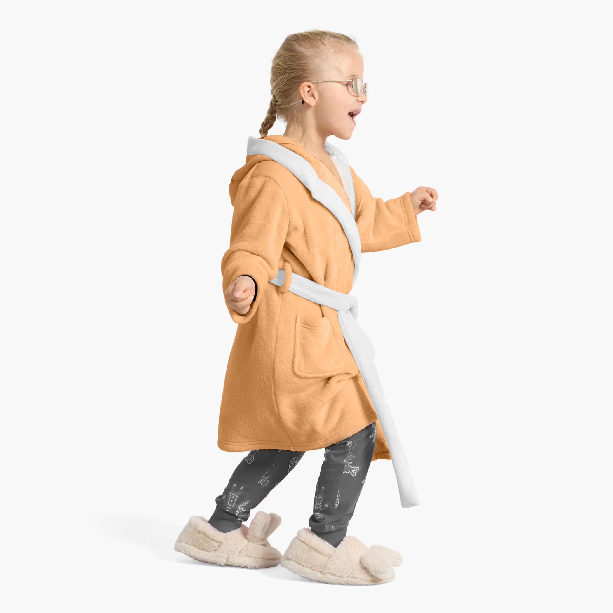روب استحمام بتطريز دب للأطفال بقبّعة وحزام ربط من آلتيما  - 12-14 سنوات-hbxhomeware-kidsessentials-kidsbathrobes-image-3
