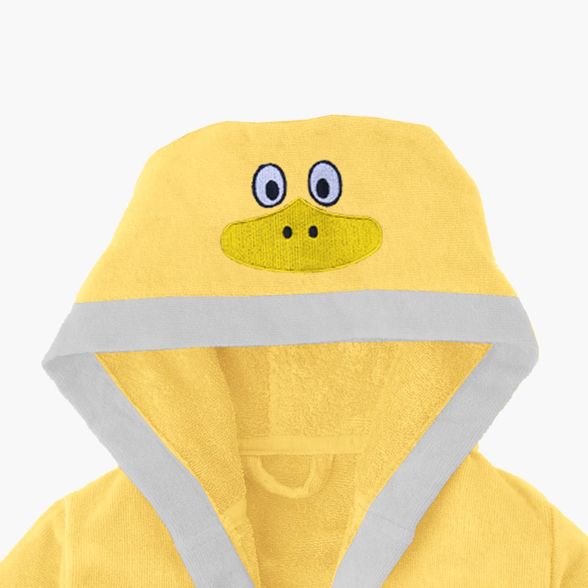 روب استحمام للأطفال بقبّعة وحزام ربط وتطريز بطة من آلتيما  - 12-14 سنة-hbxhomeware-kidsessentials-kidsbathrobes-image-4