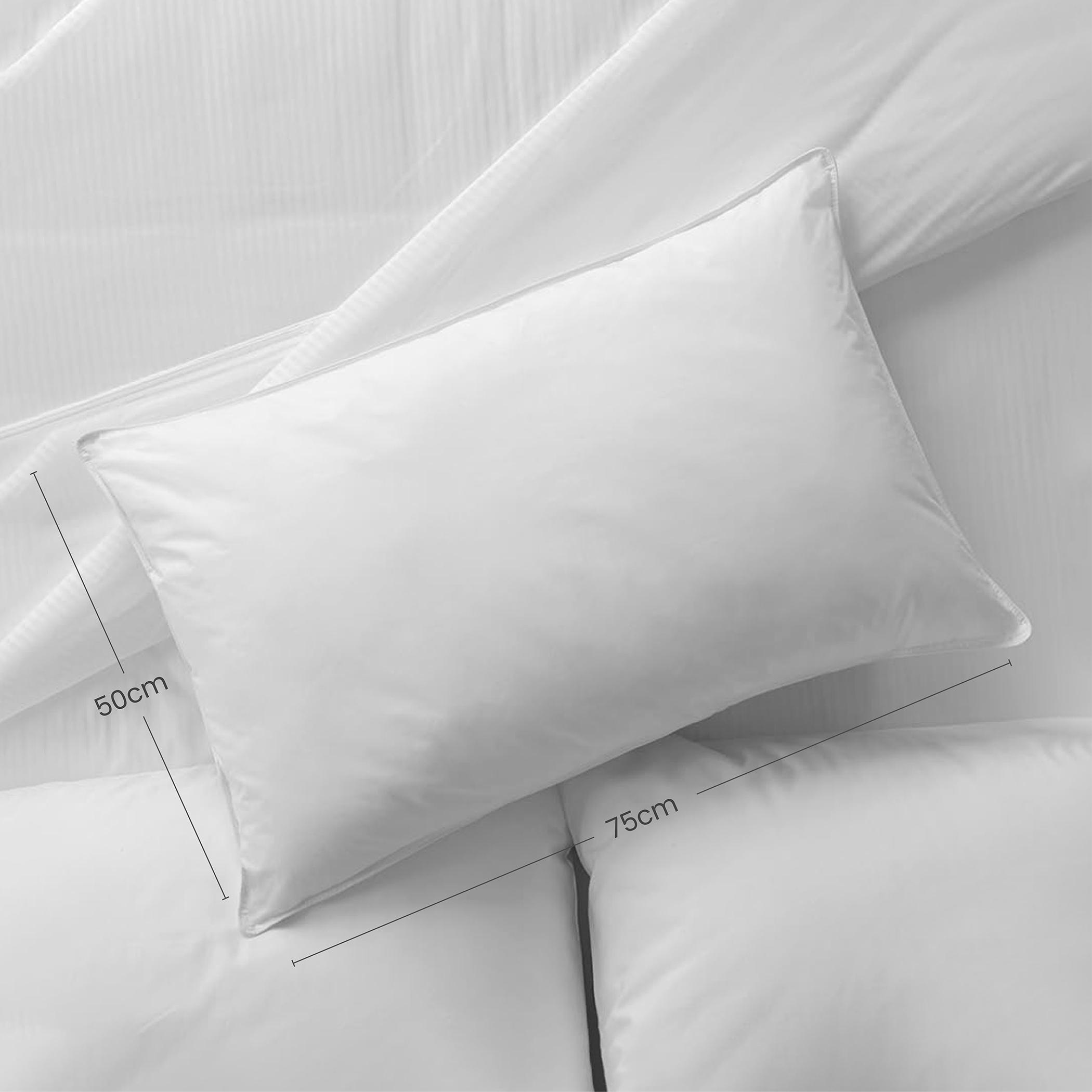 Ultima Luxury Sleep Pillow with Self Fabric Cord - 50x75 cm-hbxdecorandfurnishings-bedding-duvetsandpillows-image-4
