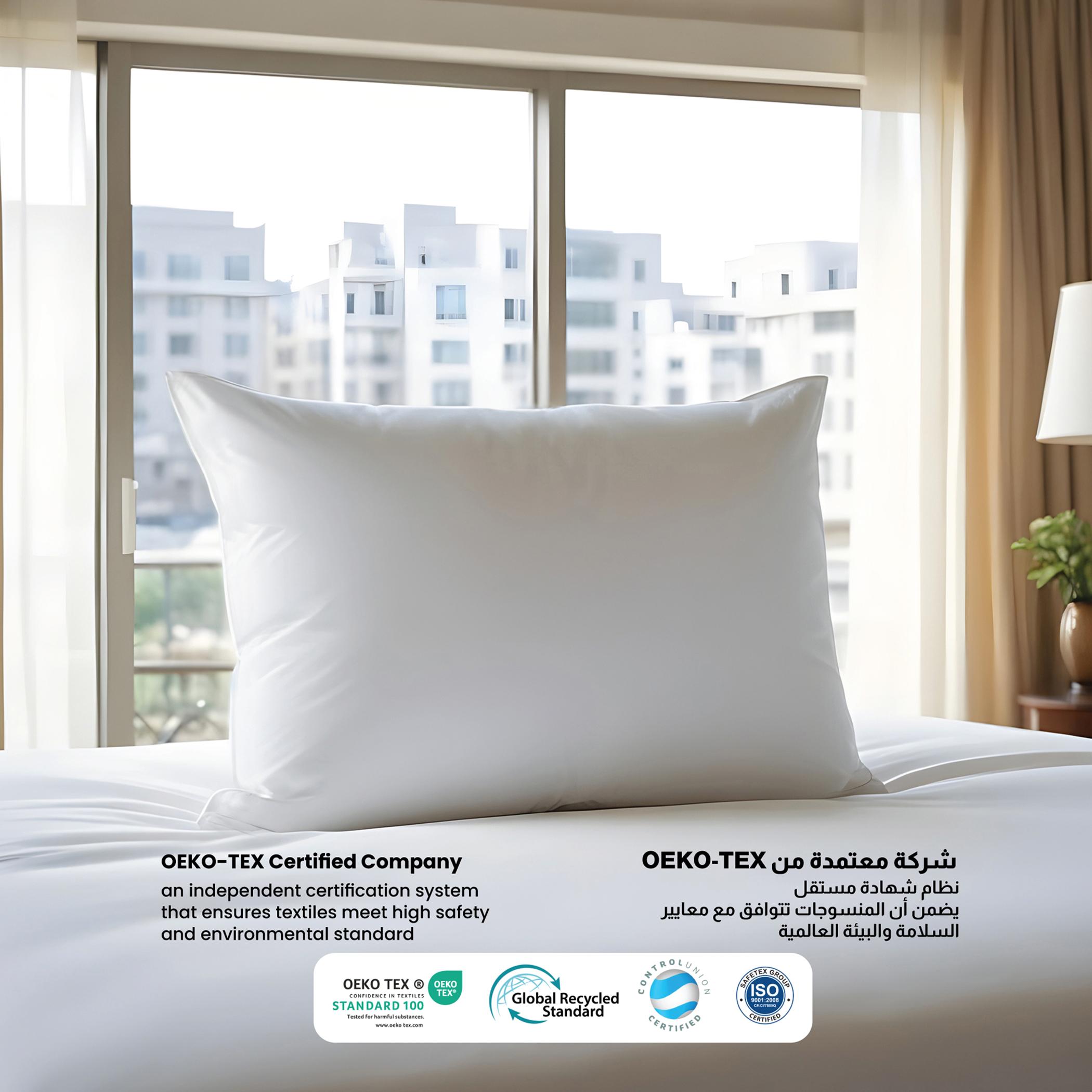 Ultima Luxury Sleep Pillow with Self Fabric Cord - 50x75 cm-hbxdecorandfurnishings-bedding-duvetsandpillows-image-5