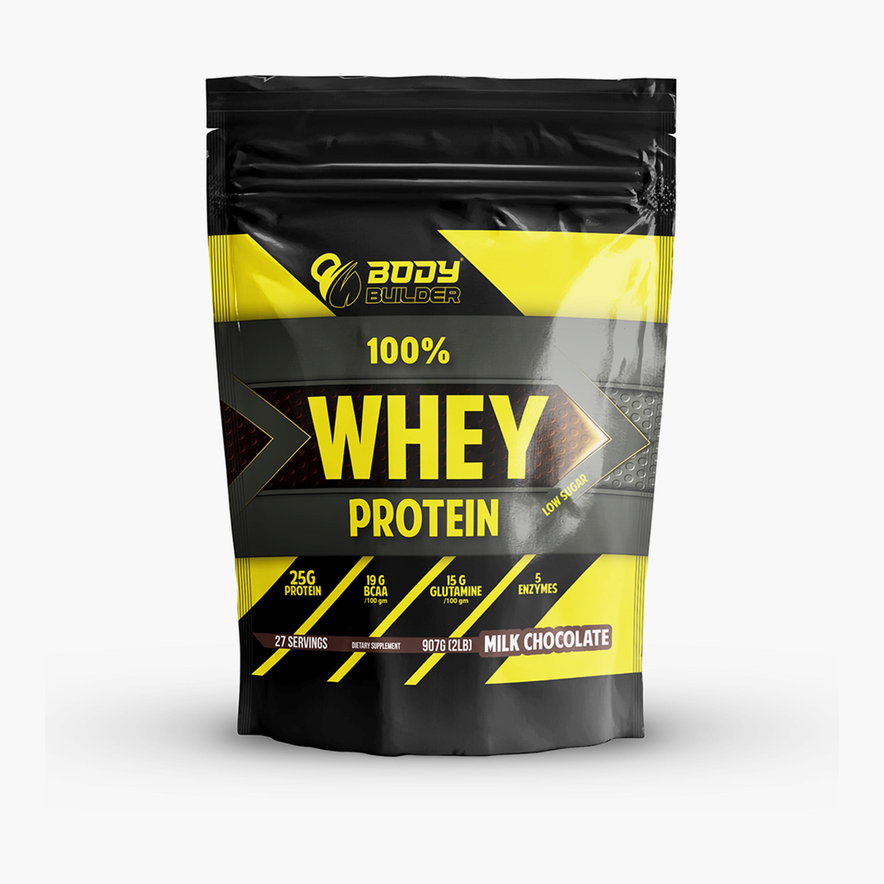 100% Whey Protein, Milk Chocolate, 2 LB-sports-nutrition-proteins-image-1