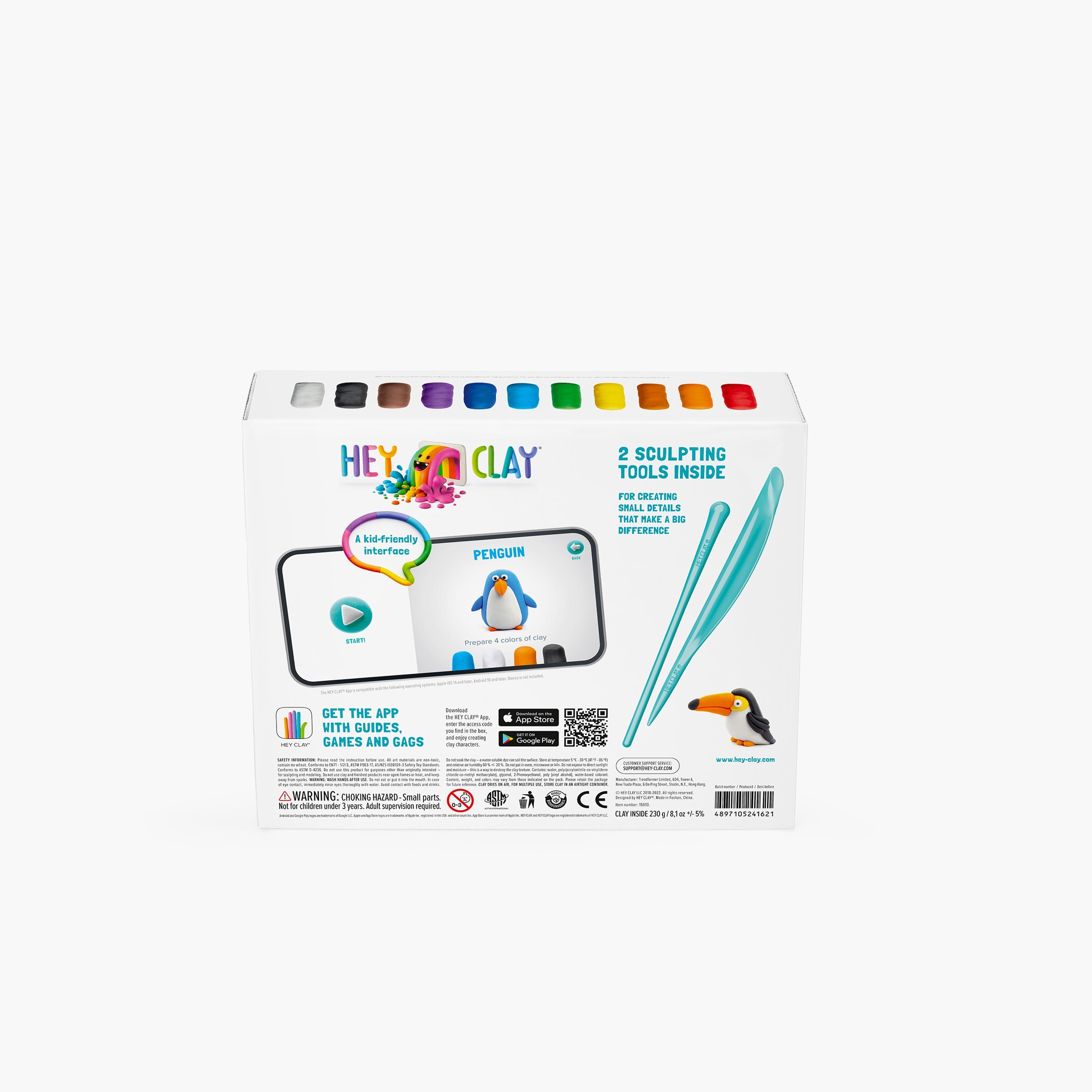 Hey Clay Birds Air Dry Clay Kit-school-artsandcrafts-image-3
