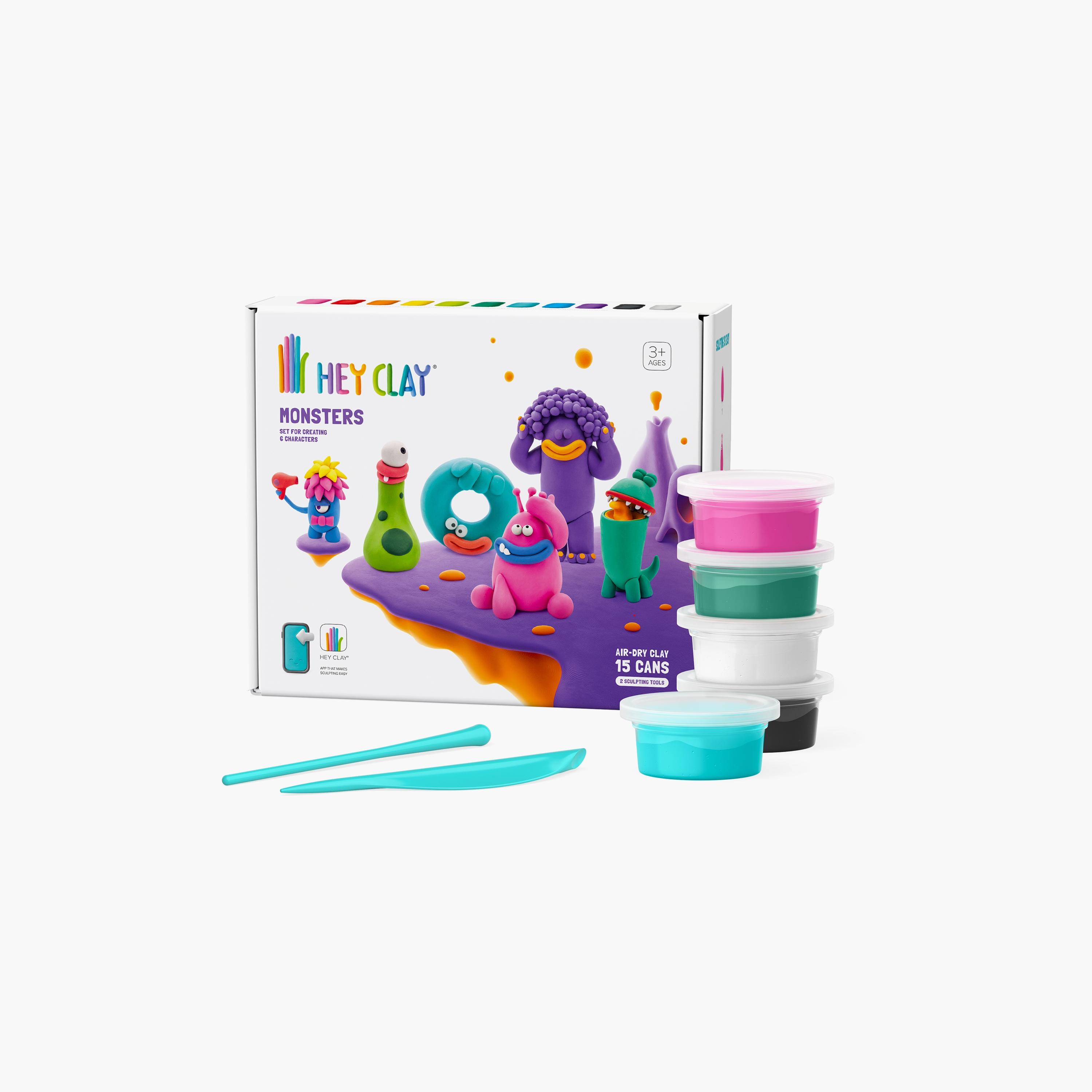 Hey Clay Monsters Air Dry Clay Kit-school-artsandcrafts-image-1