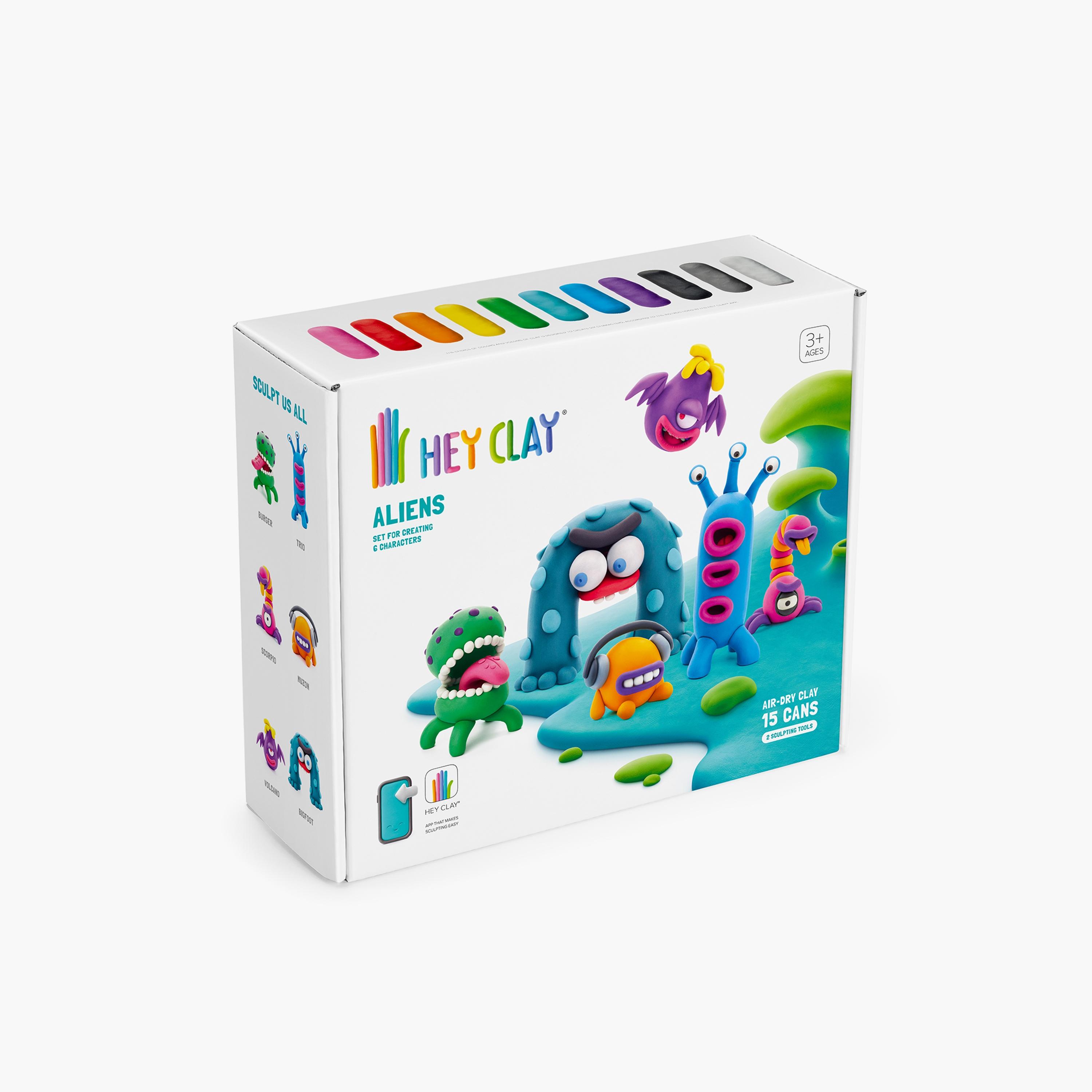 Hey Clay Aliens Air Dry Clay Kit-school-artsandcrafts-image-5