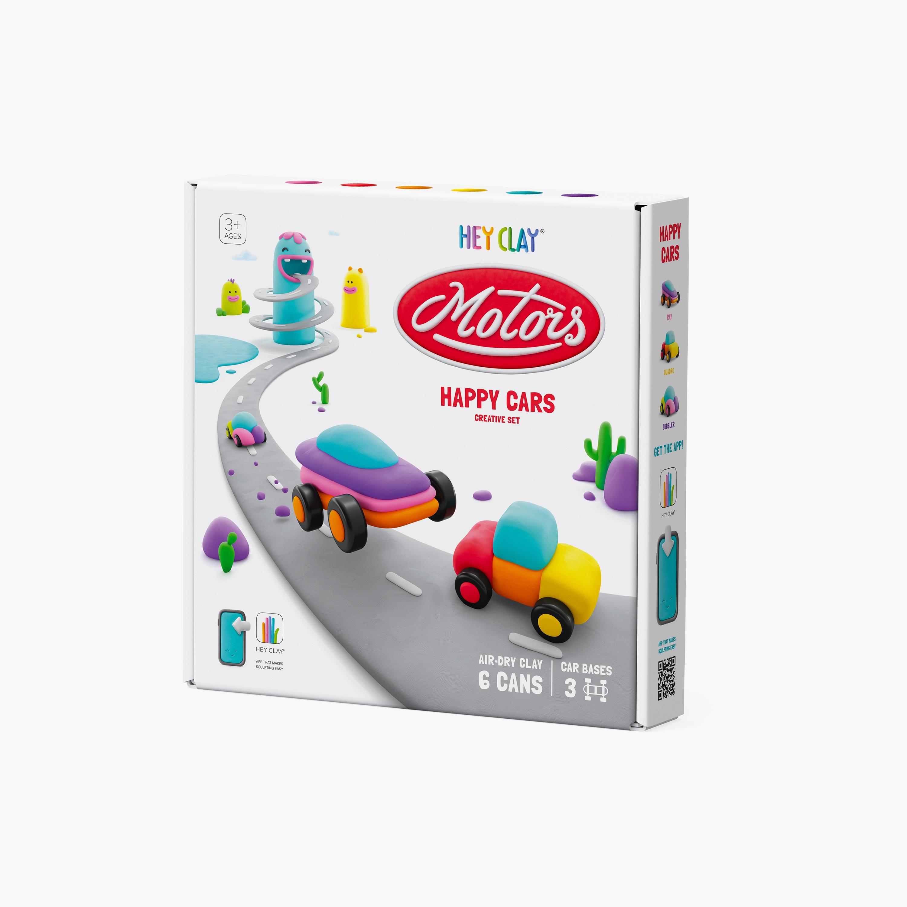Hey Clay 6-Piece Happy Cars Air Dry Clay Kit-school-artsandcrafts-image-2