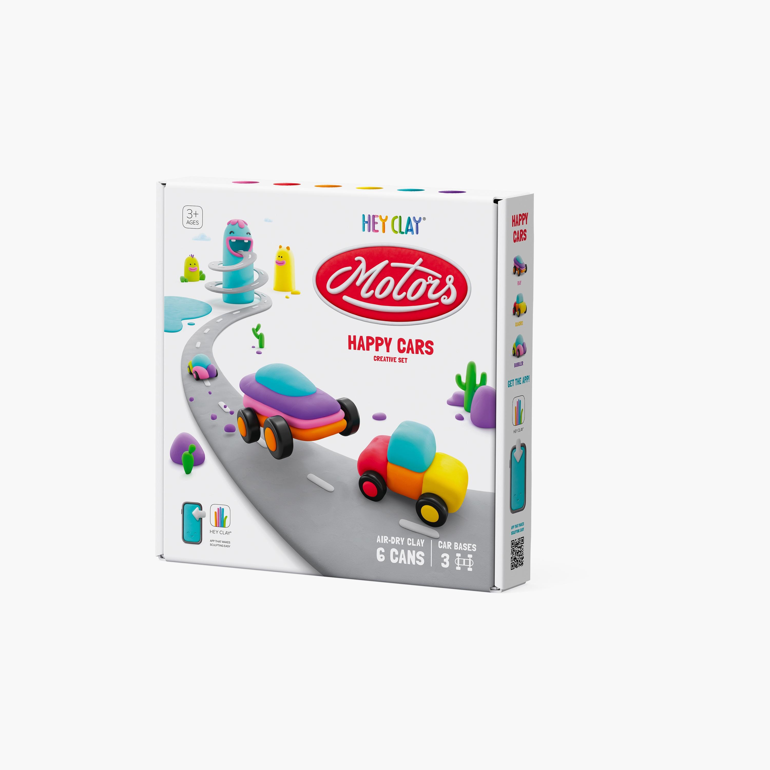 Hey Clay 6-Piece Happy Cars Air Dry Clay Kit-school-artsandcrafts-image-4