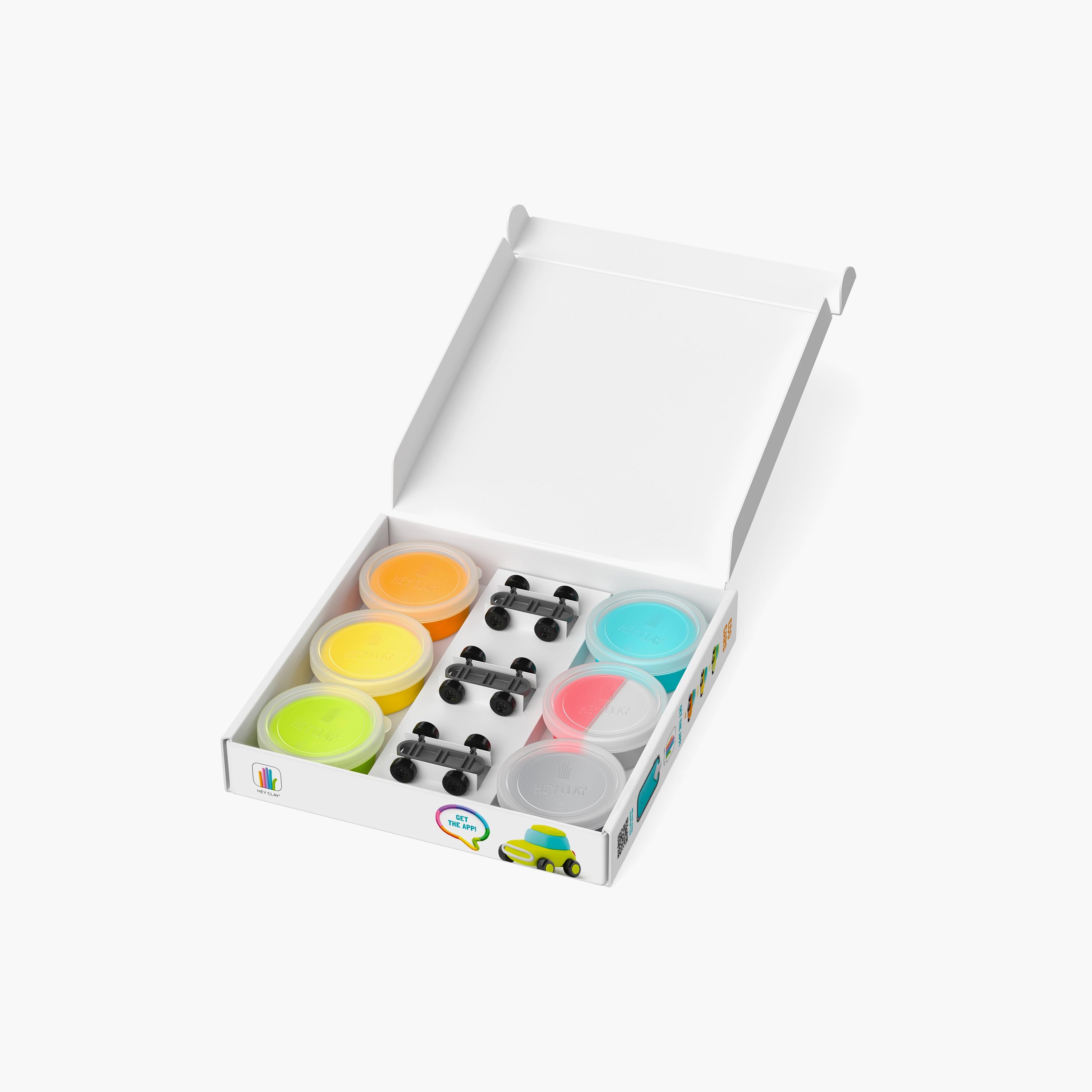 Hey Clay 6-Piece Eco Cars Air Dry Clay Kit-school-artsandcrafts-image-3