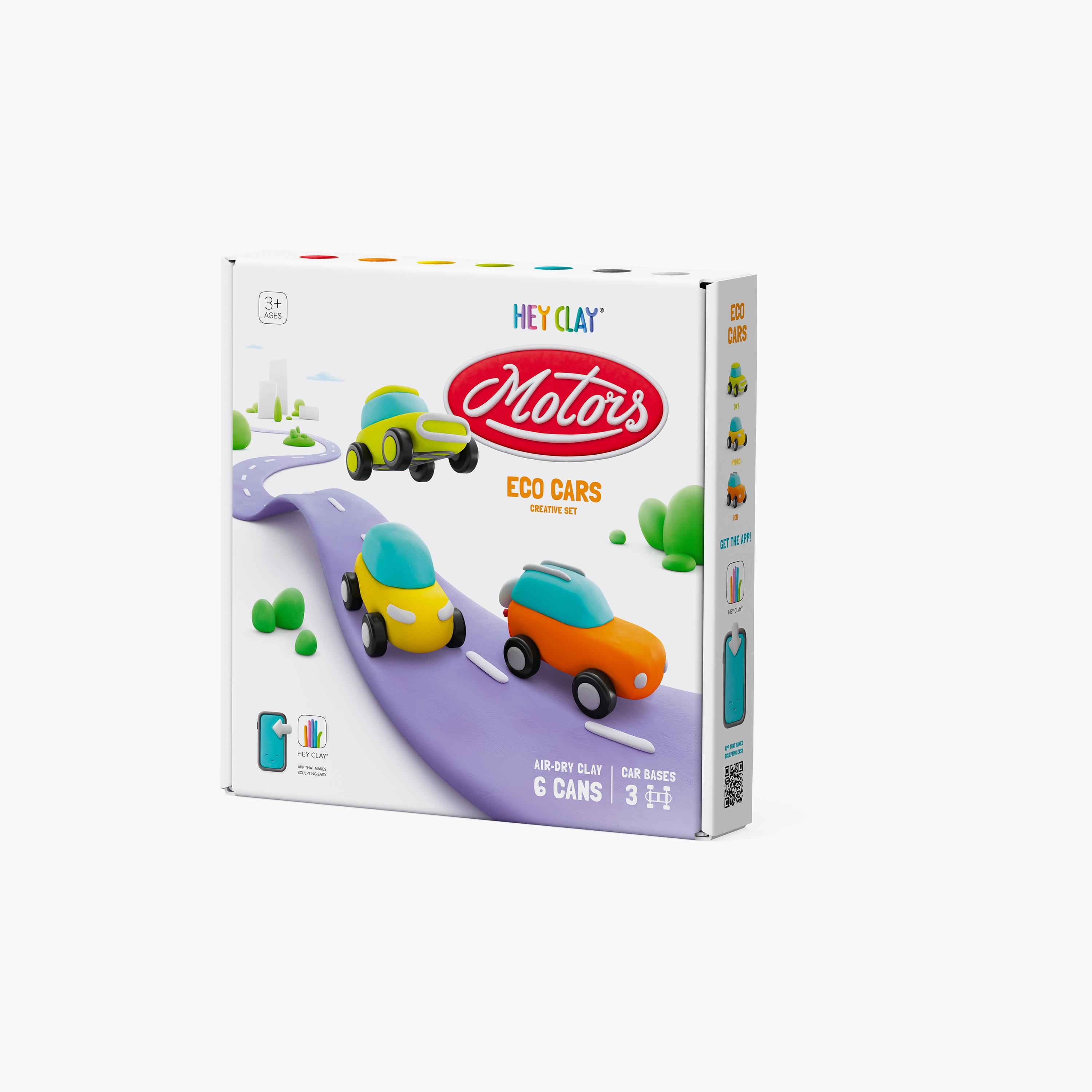 Hey Clay 6-Piece Eco Cars Air Dry Clay Kit-school-artsandcrafts-image-4