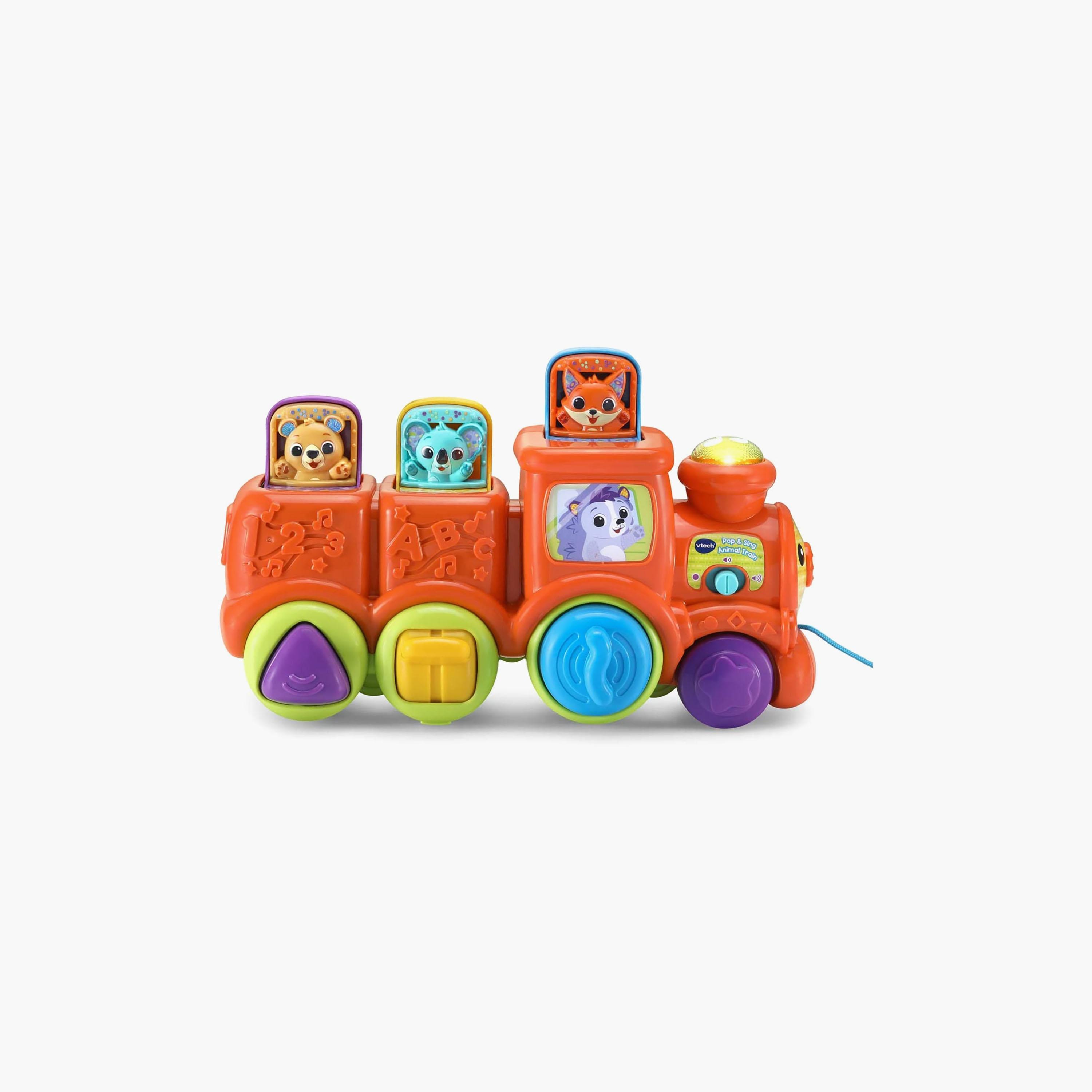 Vtech Pop and Sing Animal Train Toy-toys-babyandtoddlertoys-pushandpulltoys-image-1