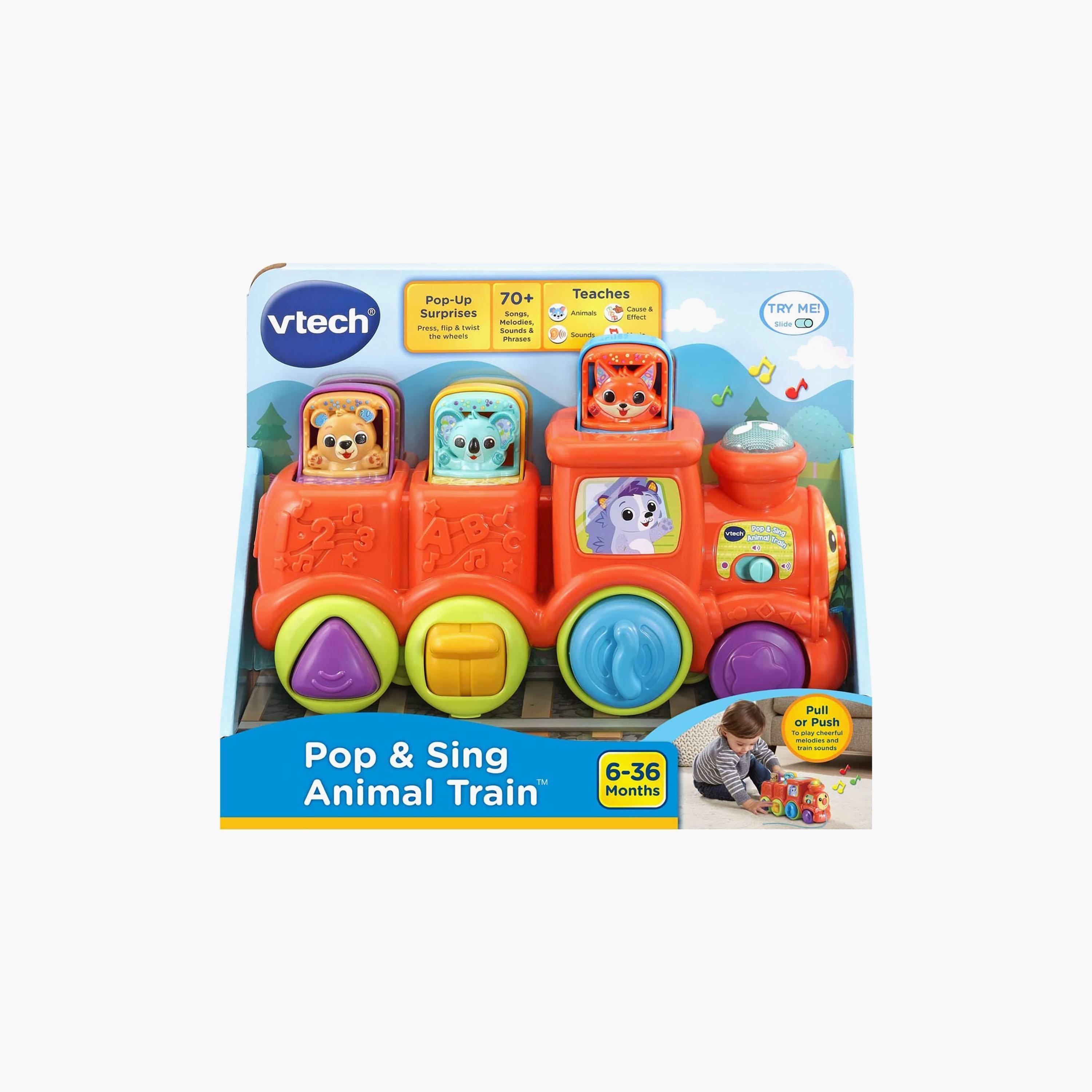 Vtech Pop and Sing Animal Train Toy-toys-babyandtoddlertoys-pushandpulltoys-image-2