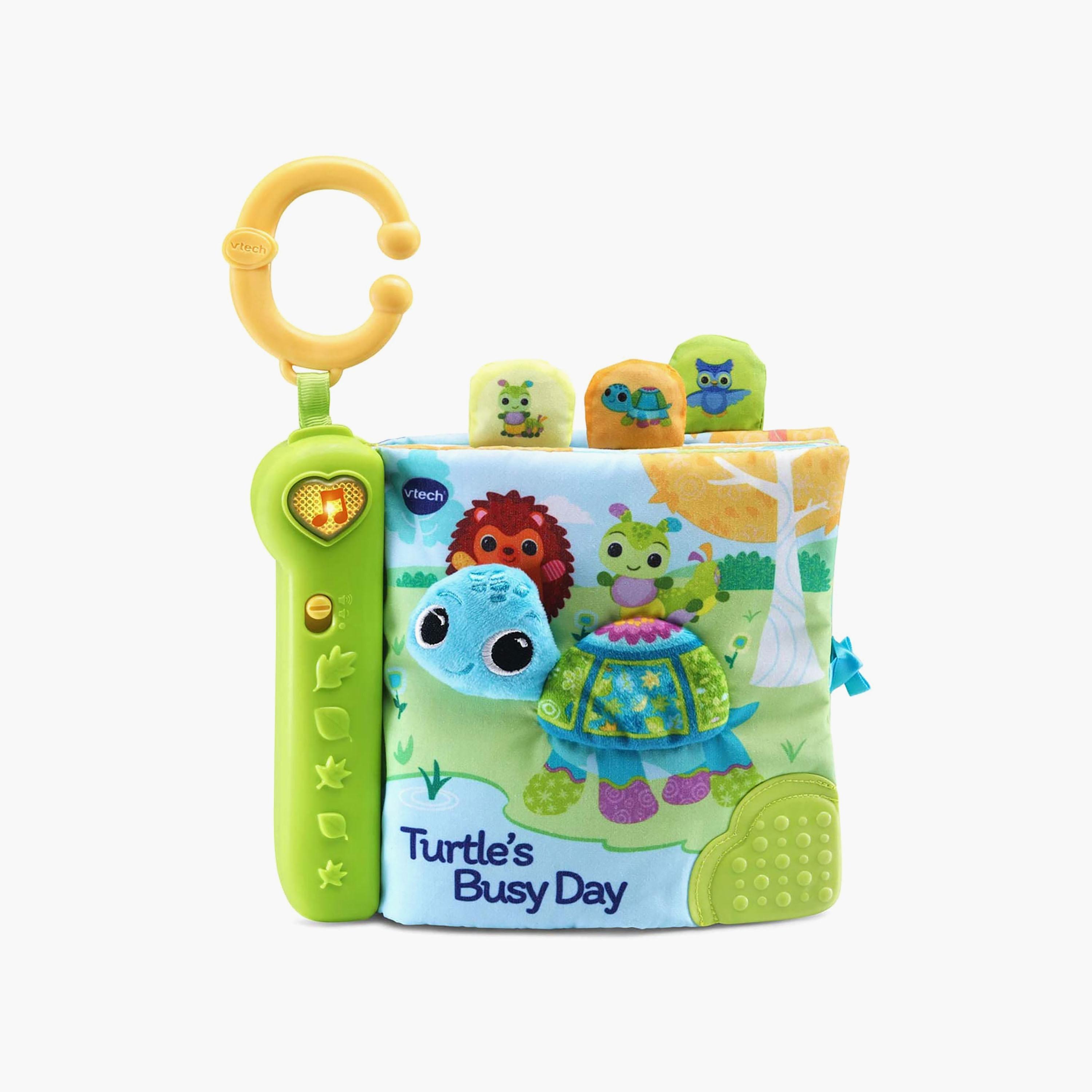 كتاب ناعم موسيقي ترتلز بيزي داي من في تيك، أخضر-toys-babyandtoddlertoys-lightsandmusicaltoys-image-1