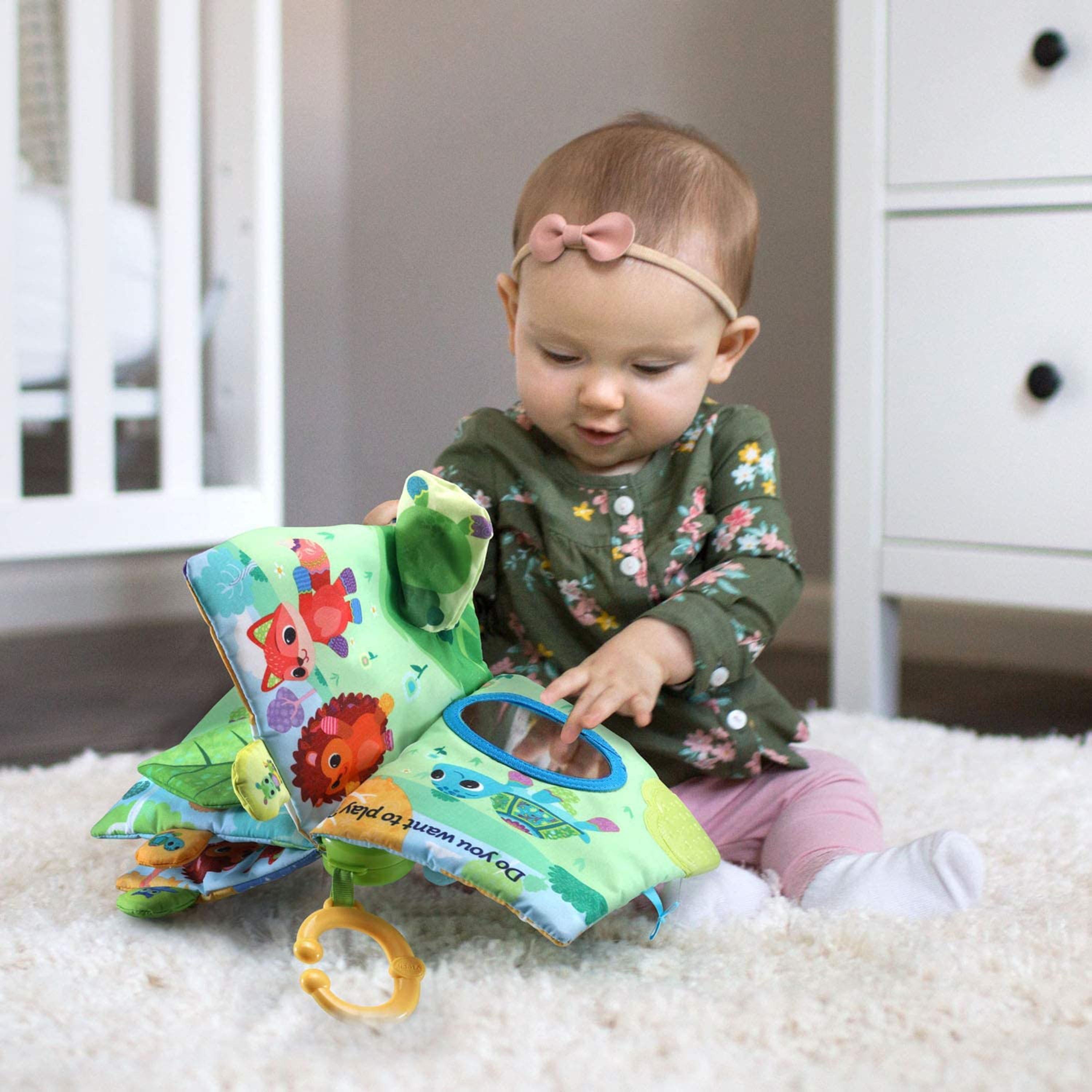 كتاب ناعم موسيقي ترتلز بيزي داي من في تيك، أخضر-toys-babyandtoddlertoys-lightsandmusicaltoys-image-5