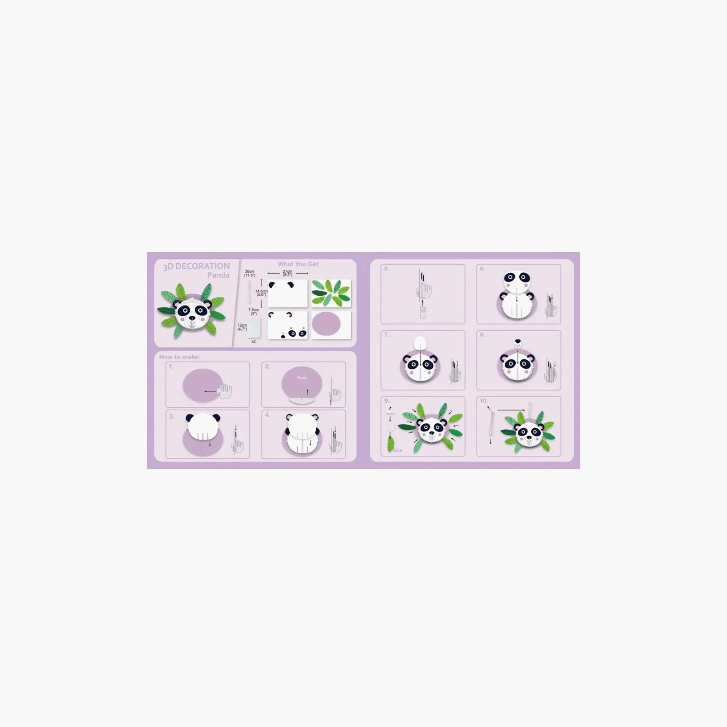 Avenir 3D Decoration Panda Puzzles Kit-toys-indoortoys-puzzles-image-4