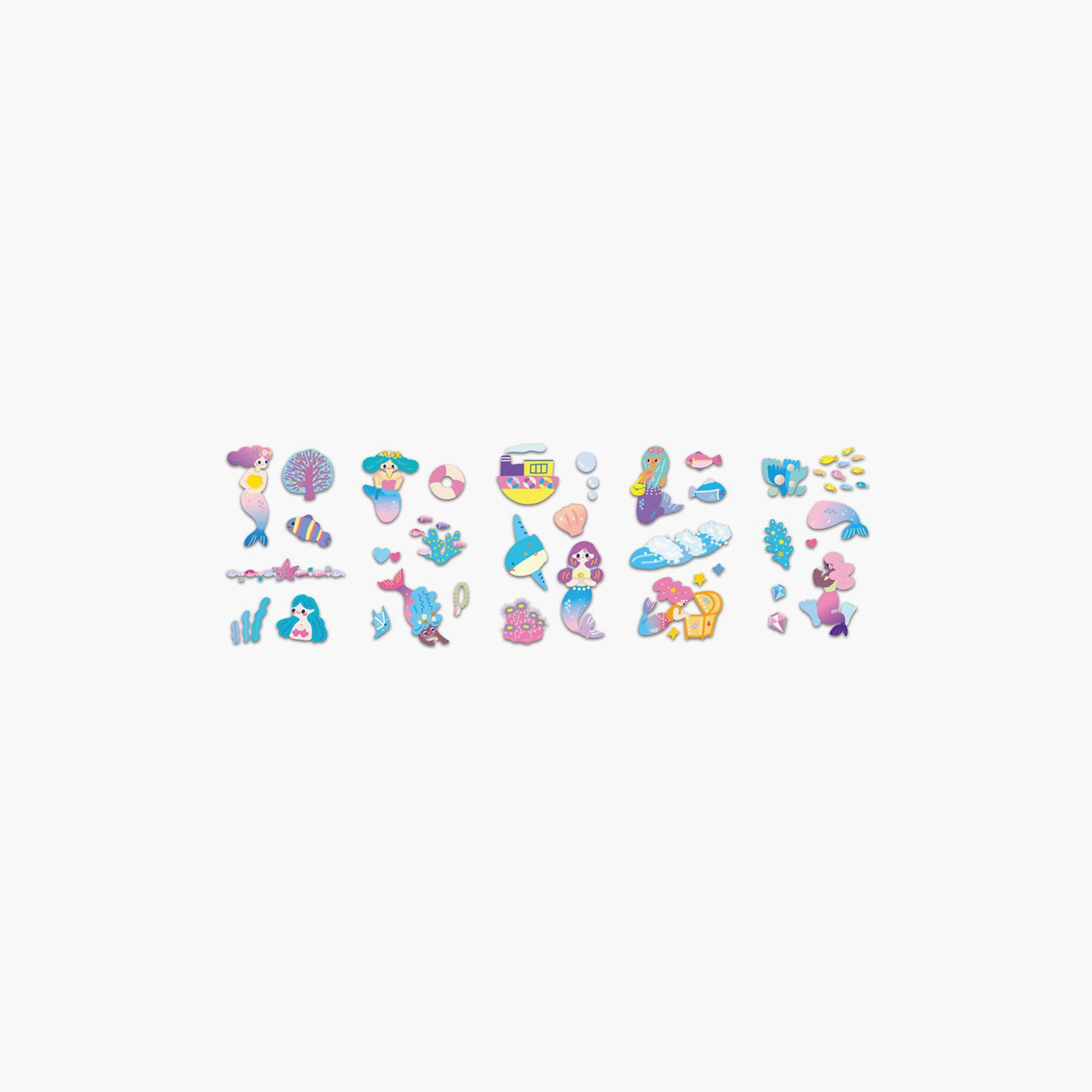 Avenir Mermaid Nail Stickers and Tattoos Kit-school-artsandcrafts-image-2