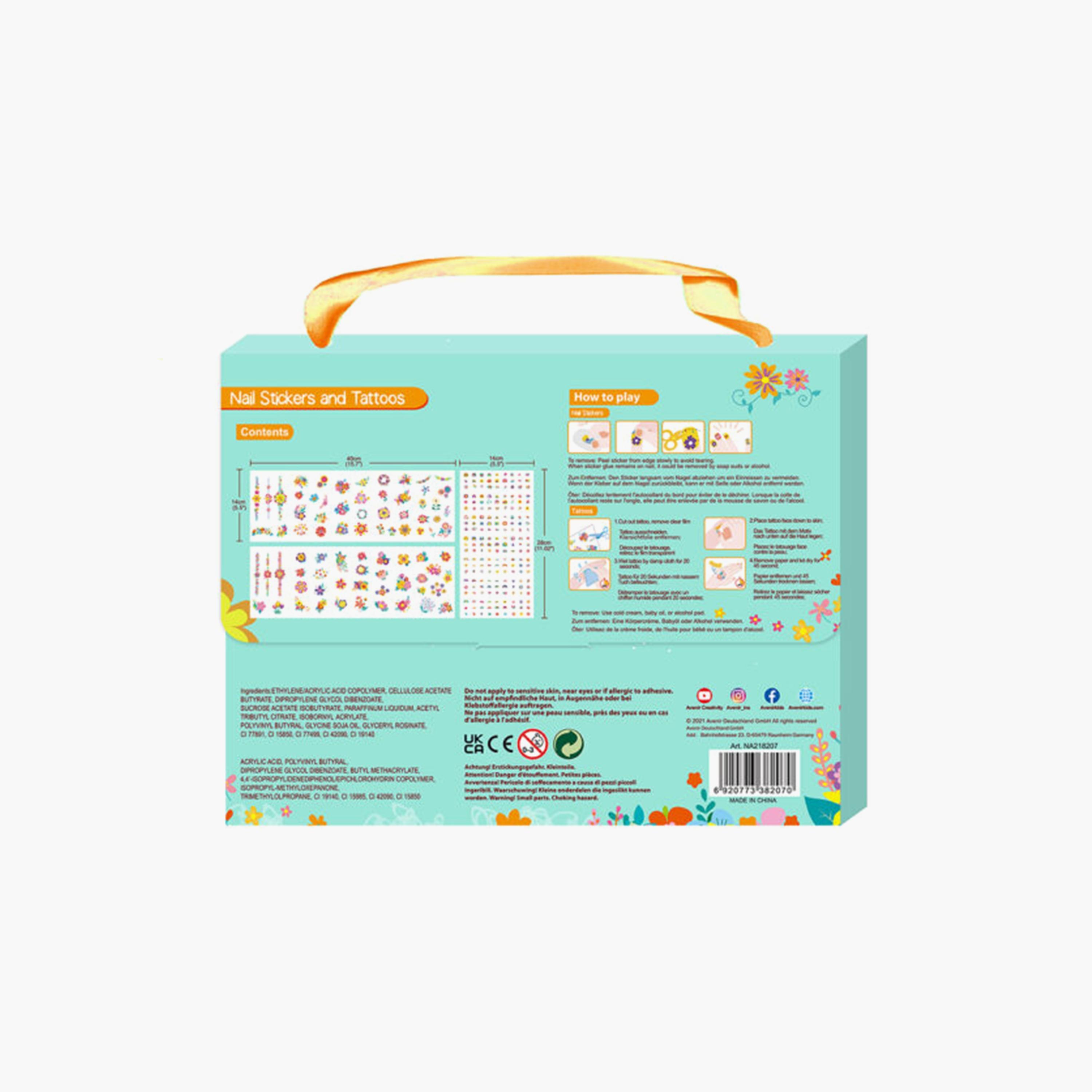 Avenir Flower Nail Stickers and Tattoos Kit-school-artsandcrafts-image-2