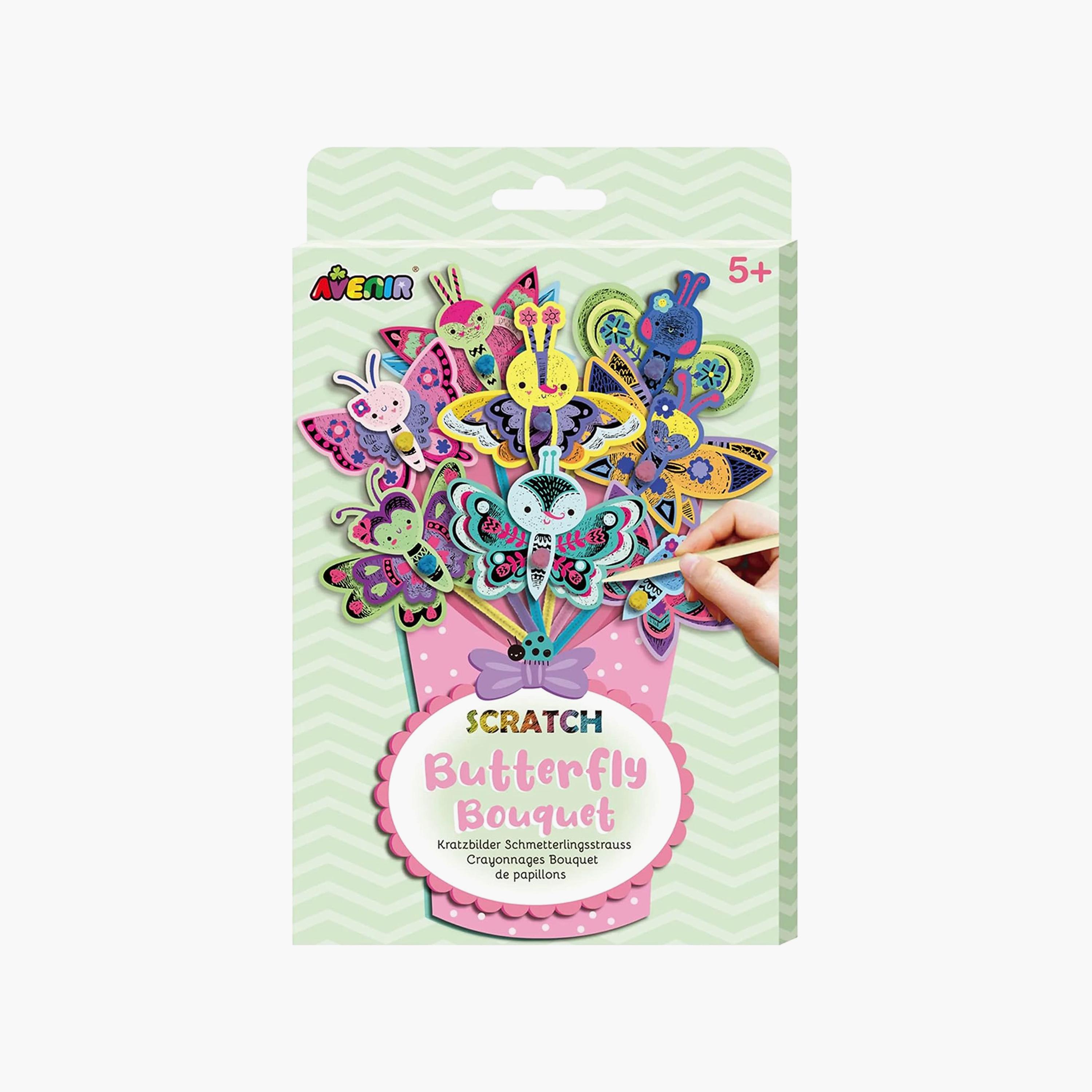 Avenir Scratch Bouquet Kit, Butterfly-school-artsandcrafts-image-2