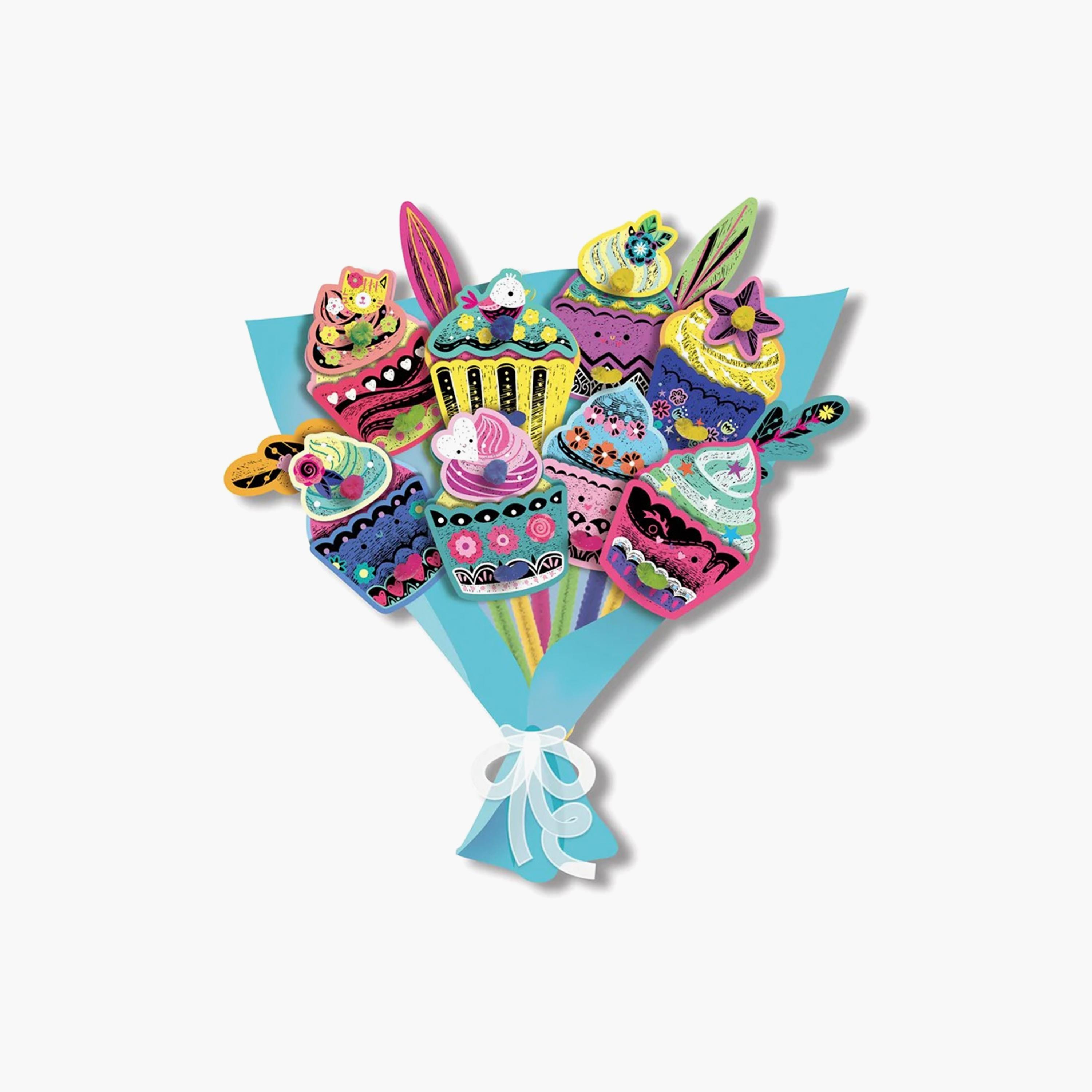 Avenir Scratch Bouquet Kit, Cupcake-school-artsandcrafts-image-1