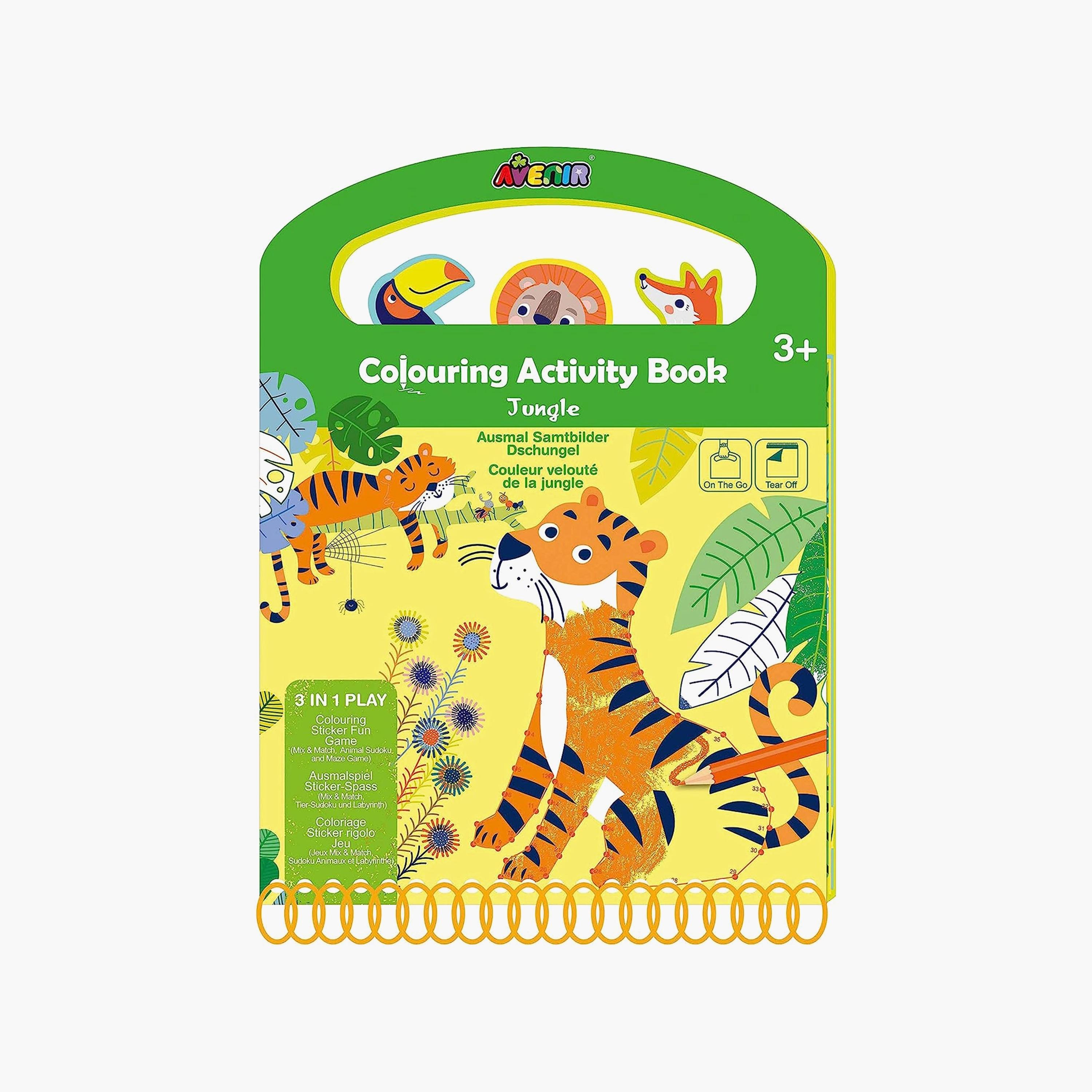 Avenir Coloring Activity Book, Jungle-school-artsandcrafts-image-2
