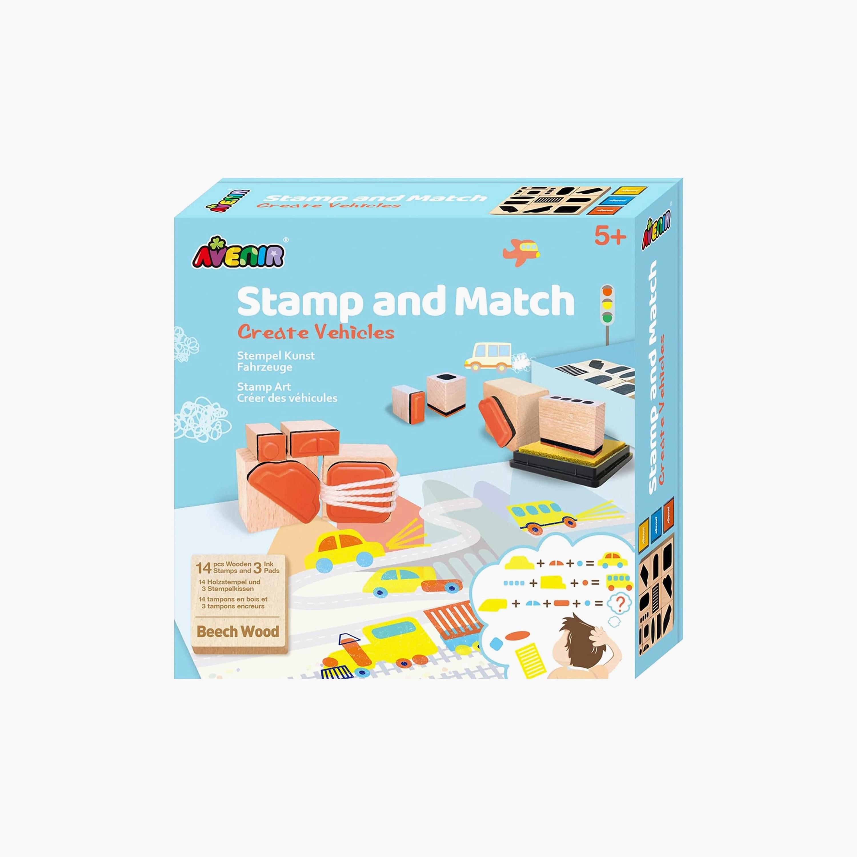 مجموعة أدوات ستامب اند ماتش مركبات كرييت من أفينير-school-artsandcrafts-image-1