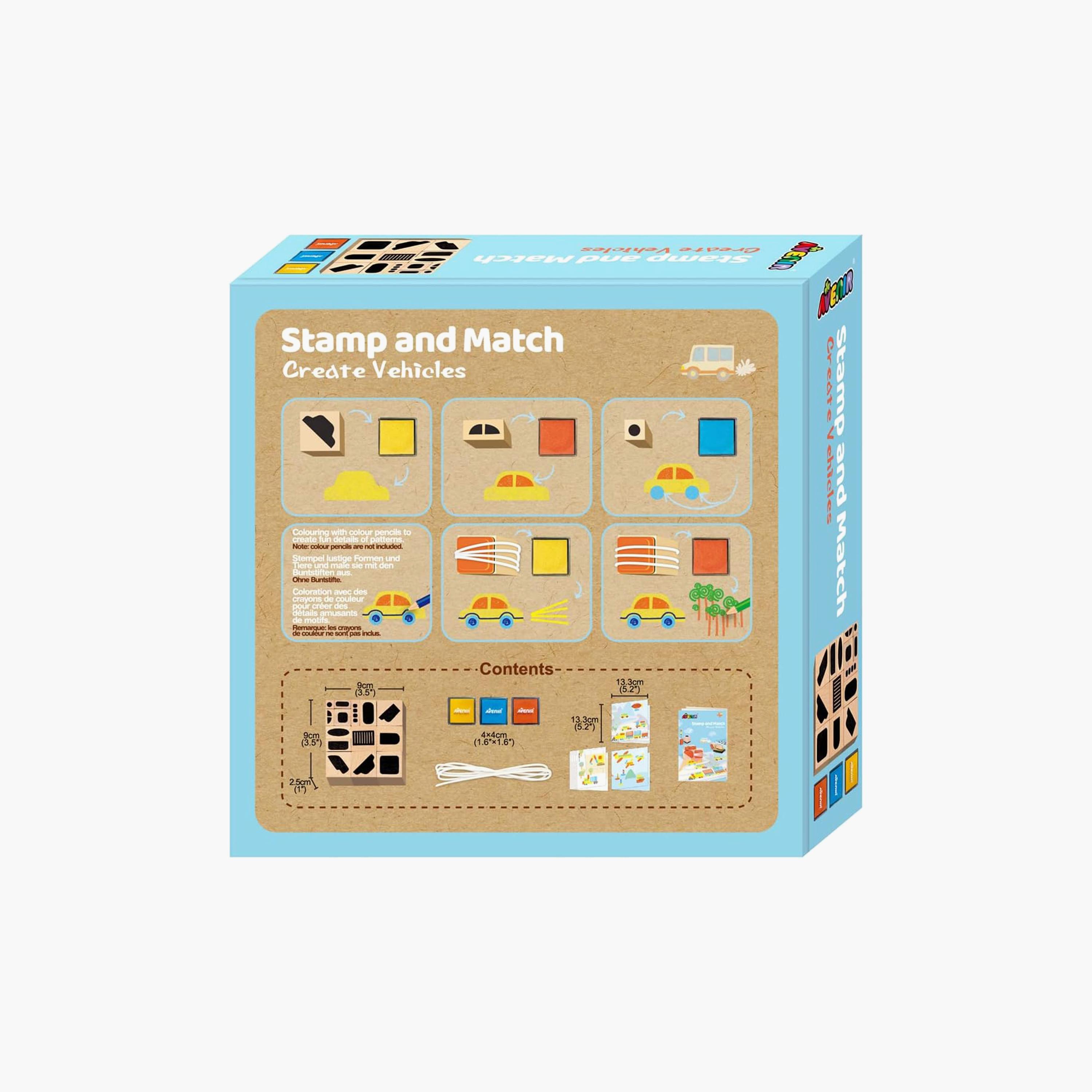 مجموعة أدوات ستامب اند ماتش مركبات كرييت من أفينير-school-artsandcrafts-image-4