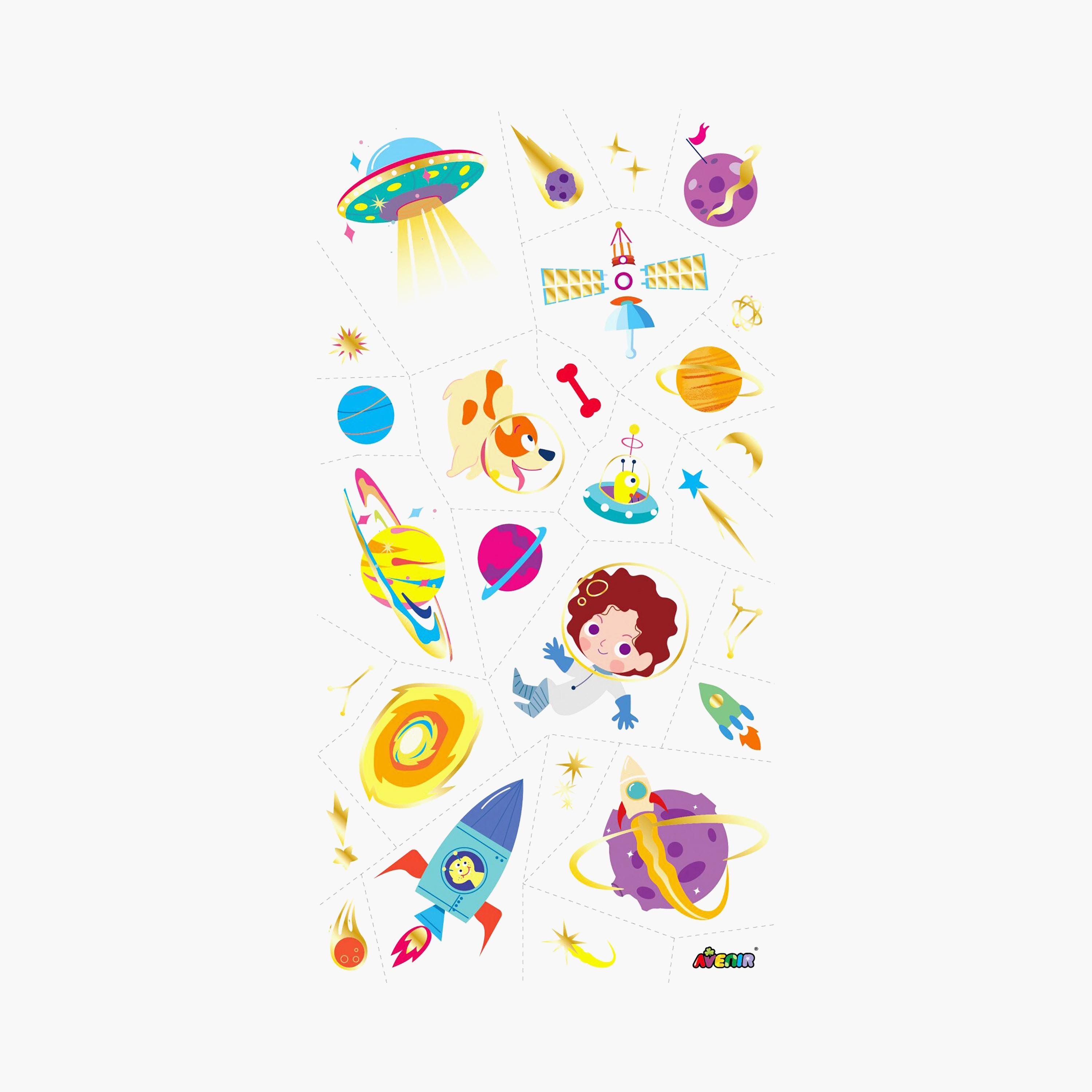 Avenir 53-Piece Space Tattoos Stickers Kit-school-artsandcrafts-image-4